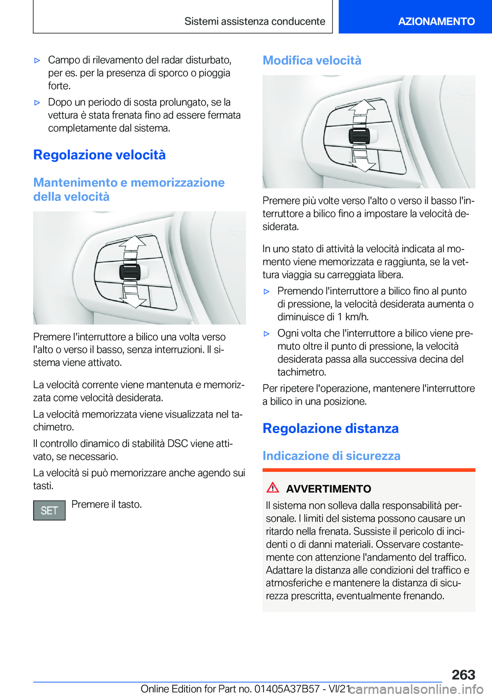 BMW M8 2022  Libretti Di Uso E manutenzione (in Italian) 'x�C�a�m�p�o��d�i��r�i�l�e�v�a�m�e�n�t�o��d�e�l��r�a�d�a�r��d�i�s�t�u�r�b�a�t�o�,�p�e�r��e�s�.��p�e�r��l�a��p�r�e�s�e�n�z�a��d�i��s�p�o�r�c�o��o��p�i�o�g�g�i�a
�f�o�r�t�e�.'x�D�o�
