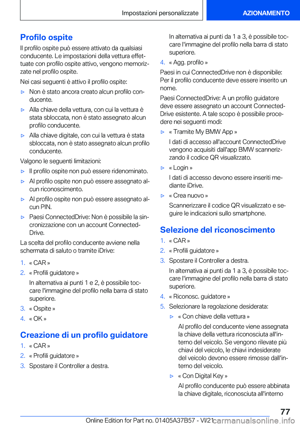 BMW M8 2022  Libretti Di Uso E manutenzione (in Italian) �P�r�o�f�i�l�o��o�s�p�i�t�e�I�l��p�r�o�f�i�l�o��o�s�p�i�t�e��p�u�