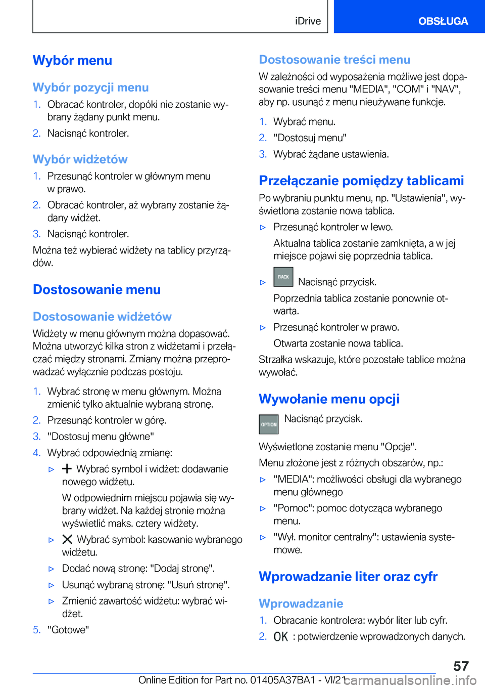 BMW M8 2022  Instrukcja obsługi (in Polish) �W�y�b�