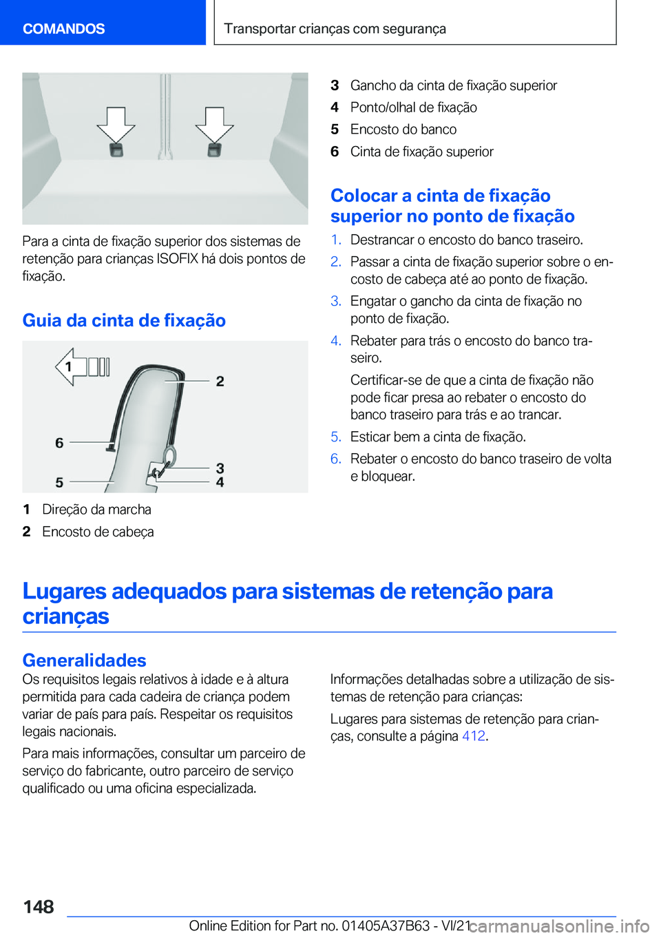 BMW M8 2022  Manual do condutor (in Portuguese) �P�a�r�a��a��c�i�n�t�a��d�e��f�i�x�a�