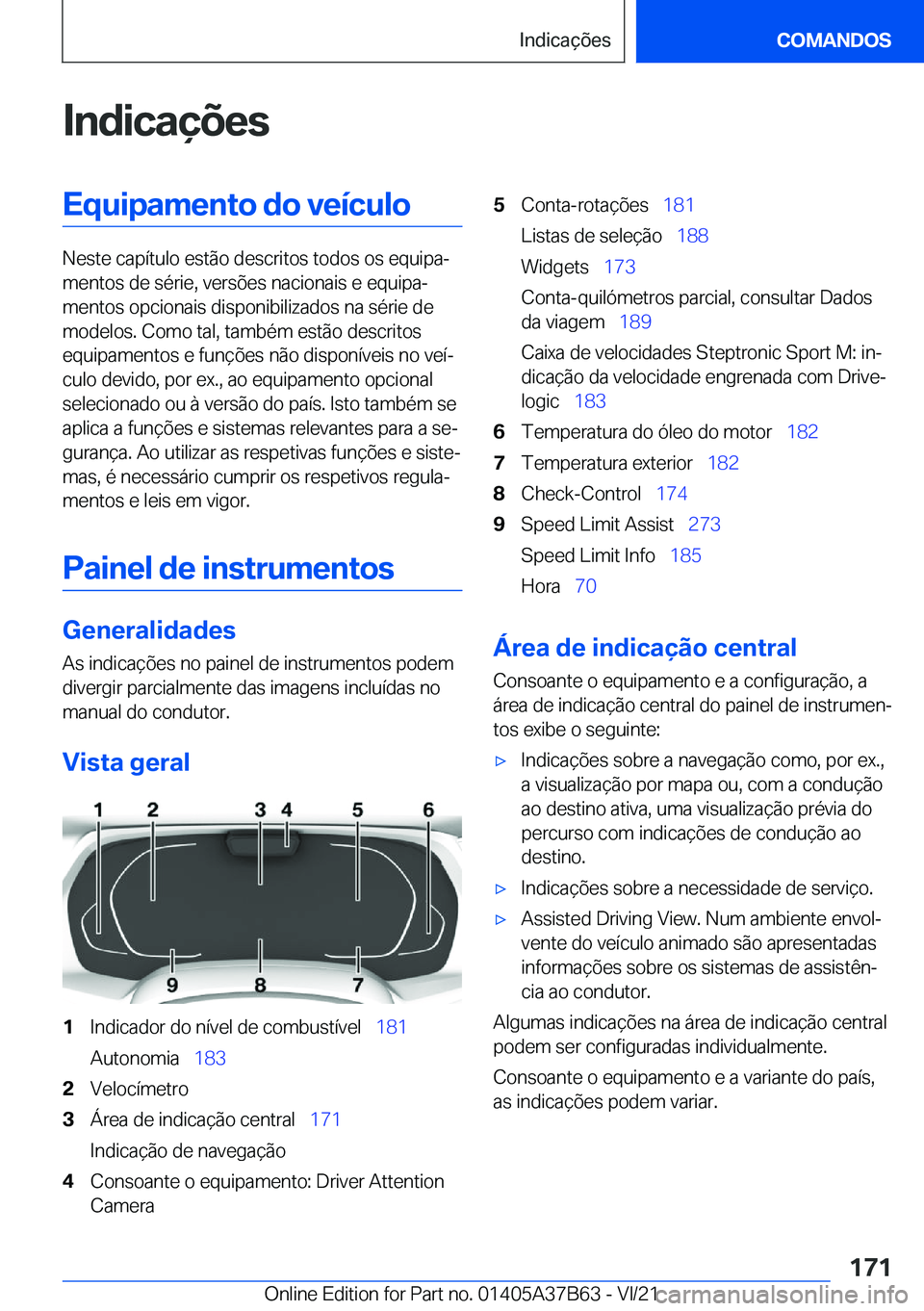 BMW M8 2022  Manual do condutor (in Portuguese) �I�n�d�i�c�a�