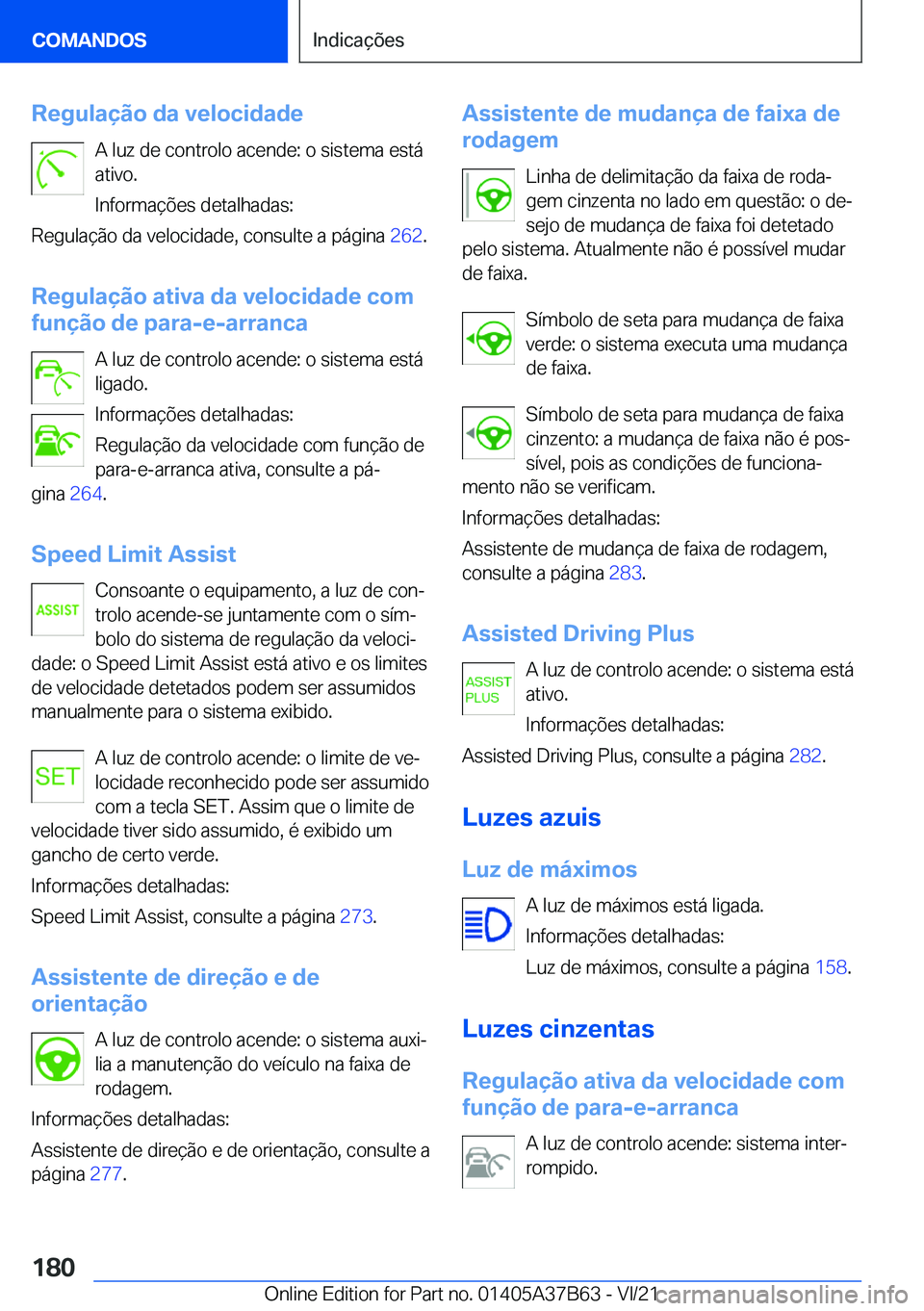 BMW M8 2022  Manual do condutor (in Portuguese) �R�e�g�u�l�a�