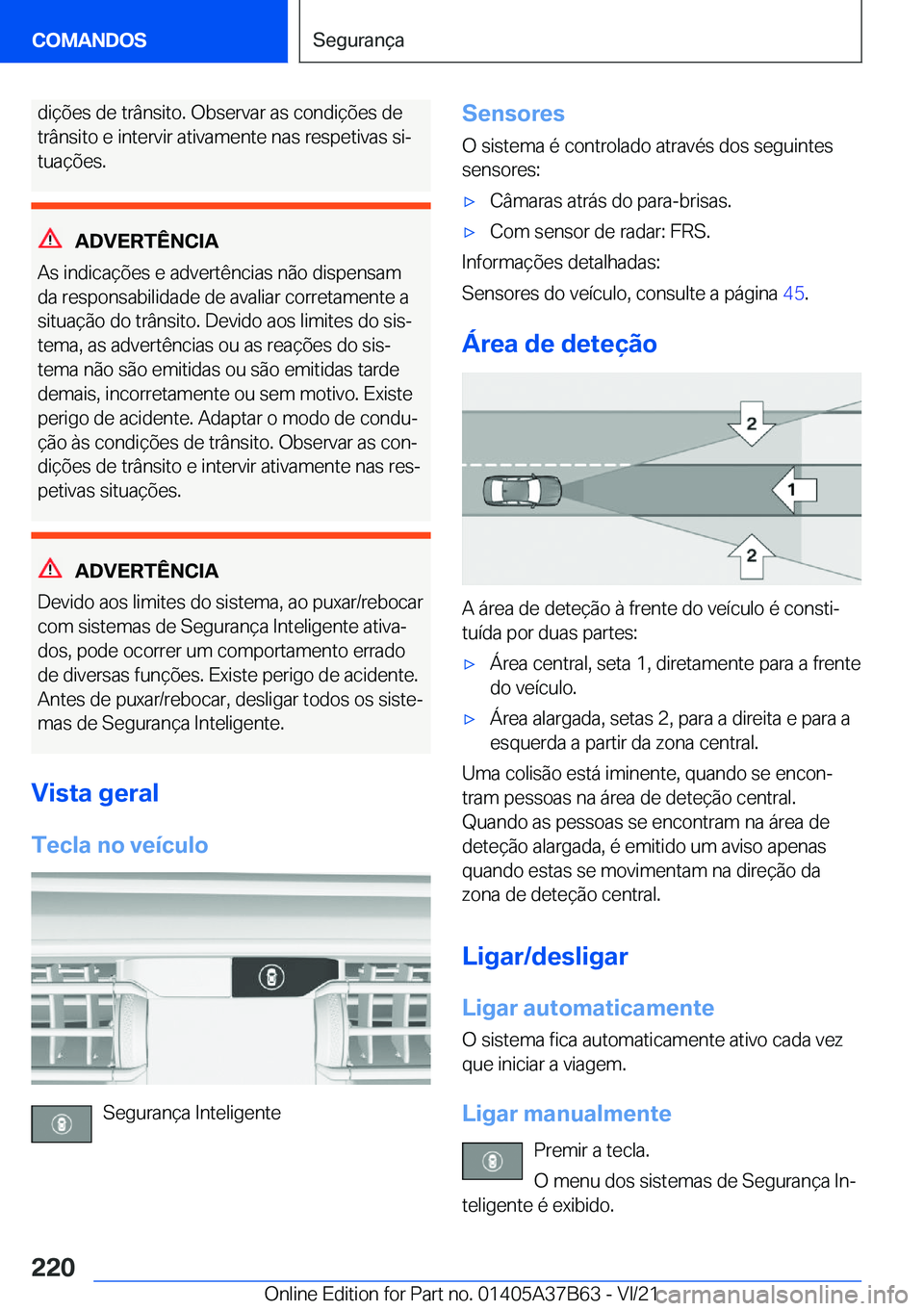 BMW M8 2022  Manual do condutor (in Portuguese) �d�i�