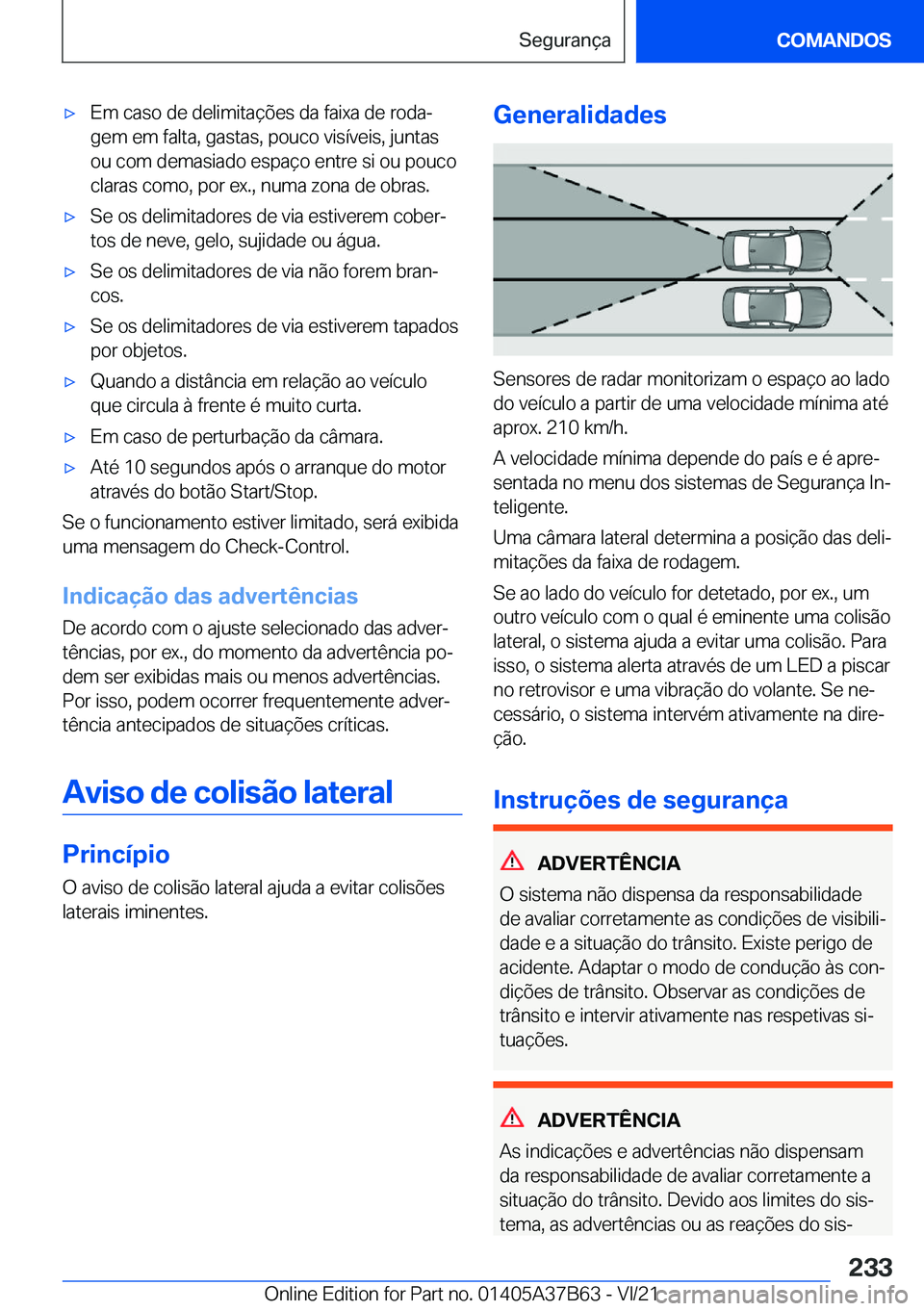 BMW M8 2022  Manual do condutor (in Portuguese) 'x�E�m��c�a�s�o��d�e��d�e�l�i�m�i�t�a�