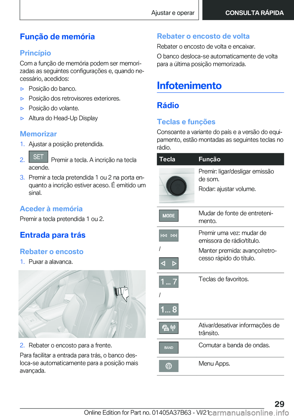 BMW M8 2022  Manual do condutor (in Portuguese) �F�u�n�