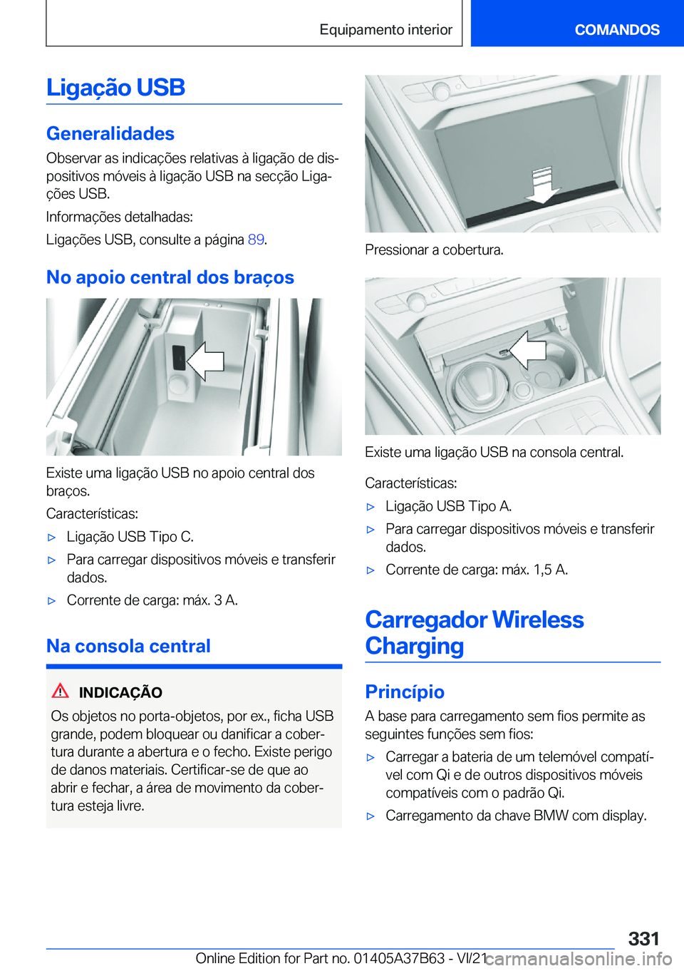BMW M8 2022  Manual do condutor (in Portuguese) �L�i�g�a�