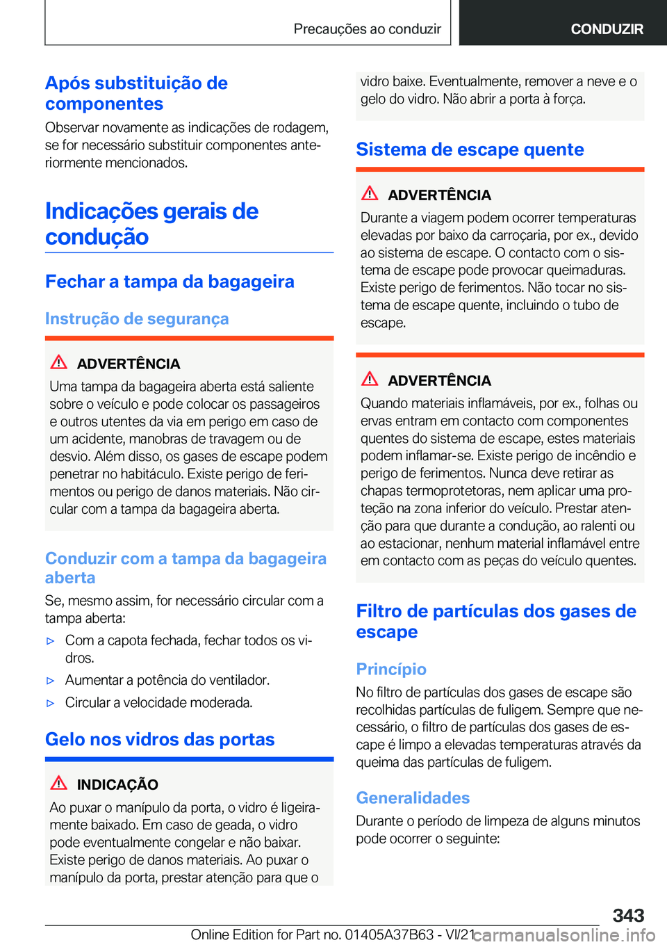 BMW M8 2022  Manual do condutor (in Portuguese) �A�p�