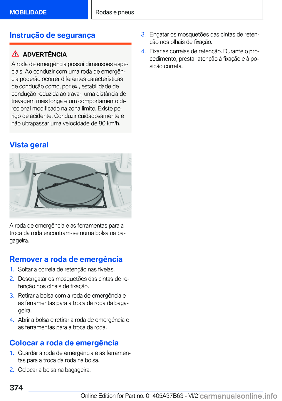 BMW M8 2022  Manual do condutor (in Portuguese) �I�n�s�t�r�u�