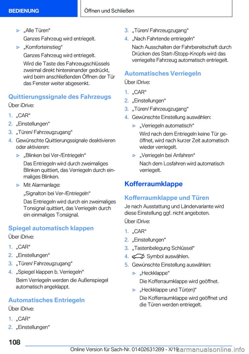 BMW M8 2020  Betriebsanleitungen (in German) 'xx�A�l�l�e��T�