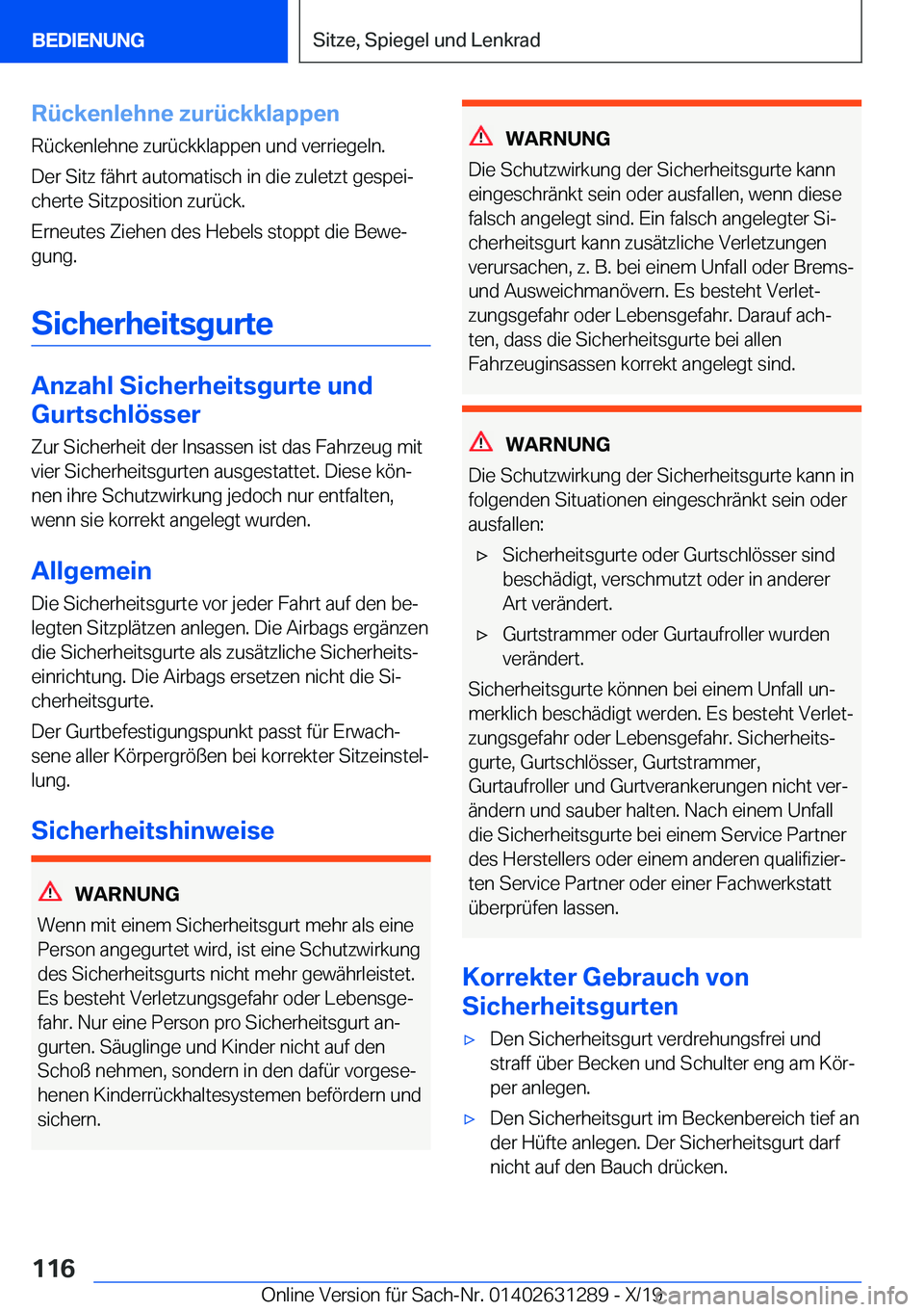 BMW M8 2020  Betriebsanleitungen (in German) �R�