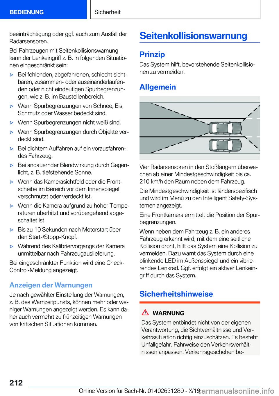 BMW M8 2020  Betriebsanleitungen (in German) �b�e�e�i�n�t�r�