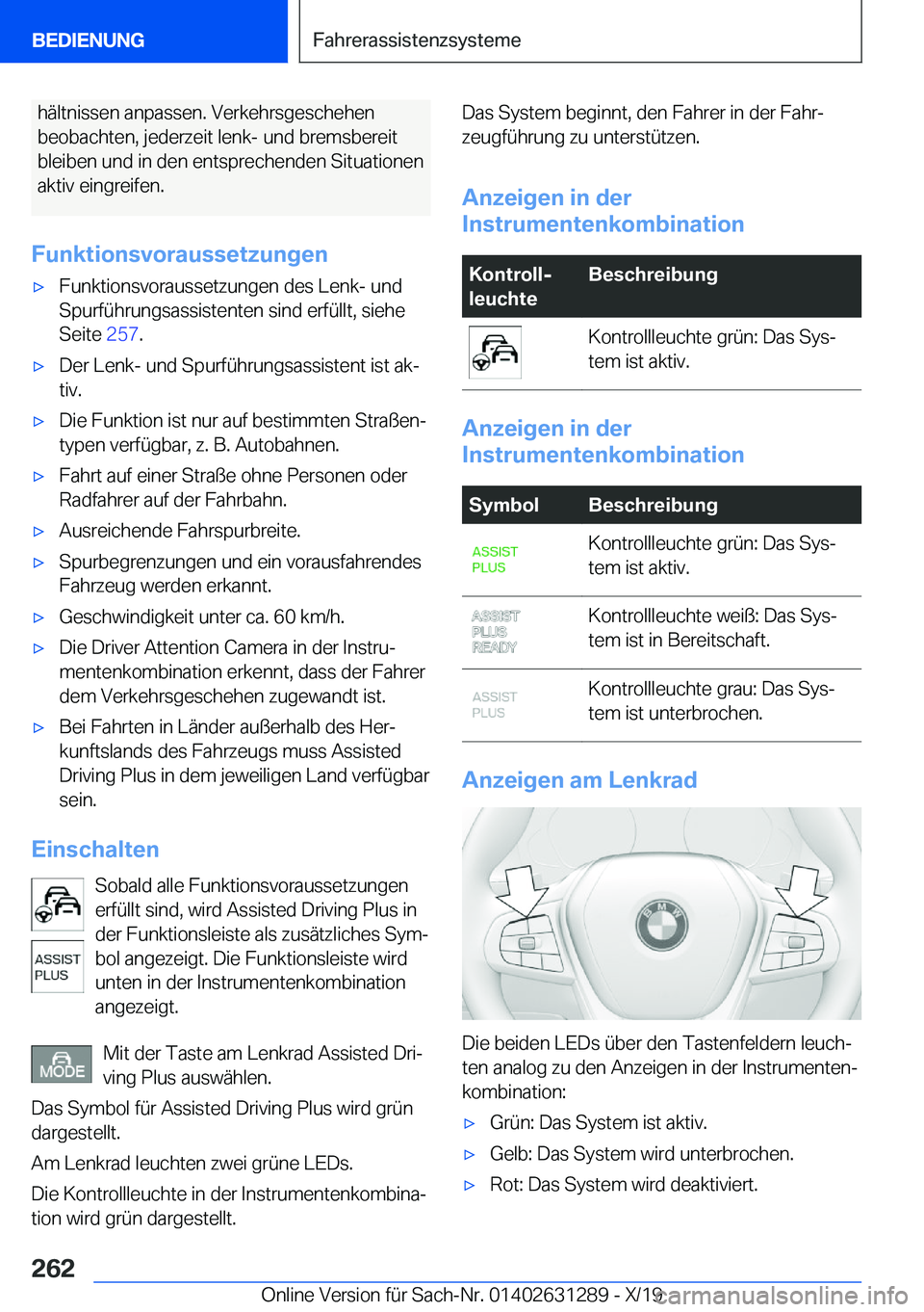 BMW M8 2020  Betriebsanleitungen (in German) �h�