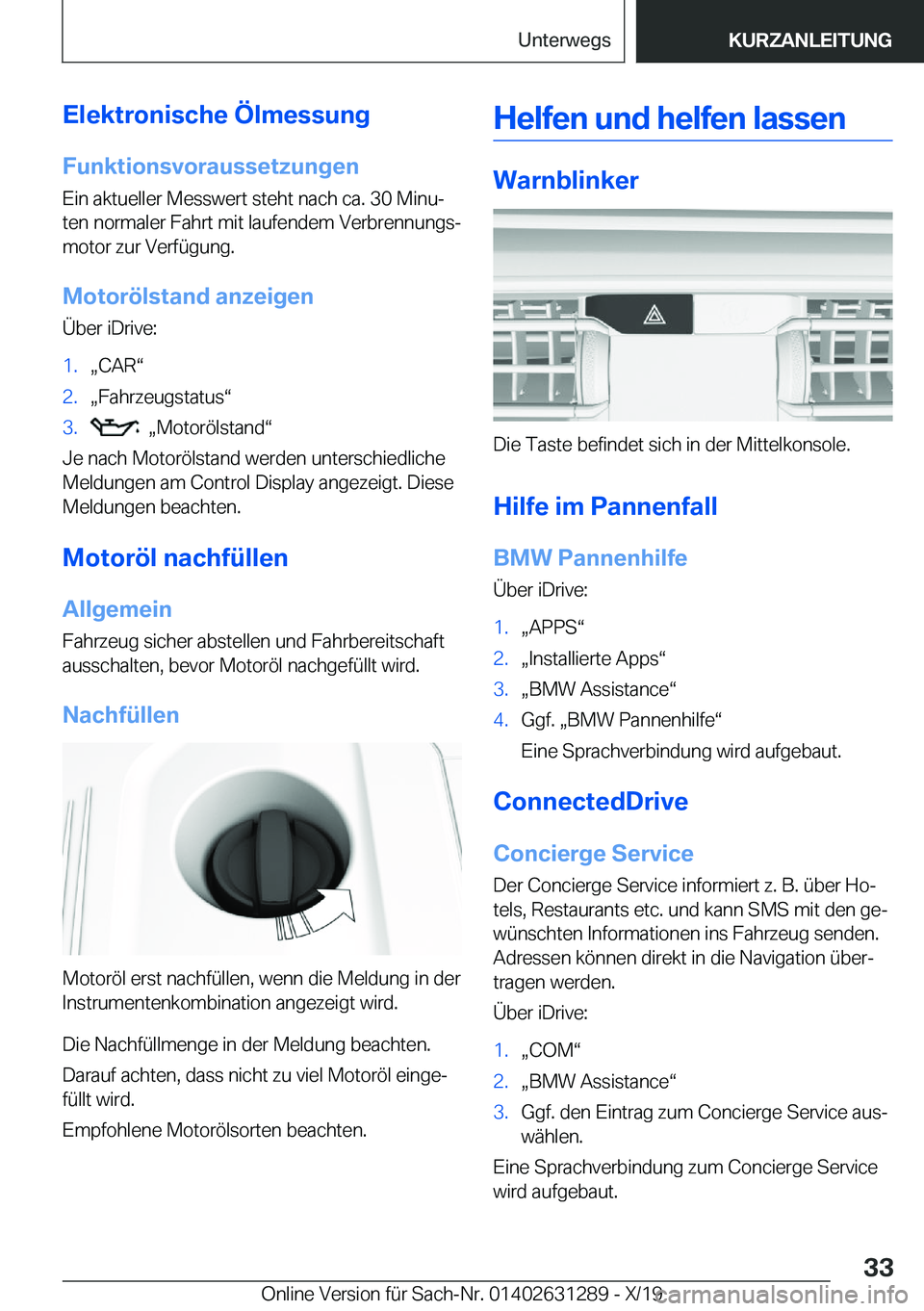 BMW M8 2020  Betriebsanleitungen (in German) �E�l�e�k�t�r�o�n�i�s�c�h�e��