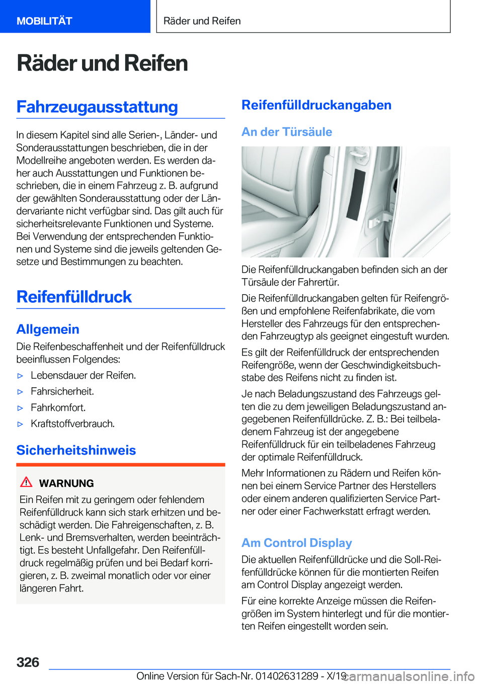 BMW M8 2020  Betriebsanleitungen (in German) �R�