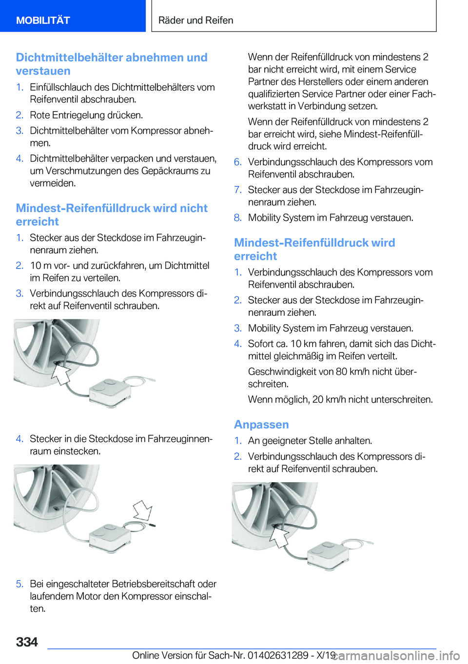 BMW M8 2020  Betriebsanleitungen (in German) �D�i�c�h�t�m�i�t�t�e�l�b�e�h�