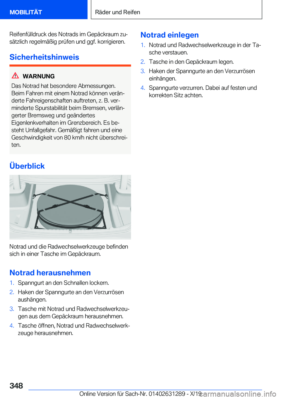 BMW M8 2020  Betriebsanleitungen (in German) �R�e�i�f�e�n�f�