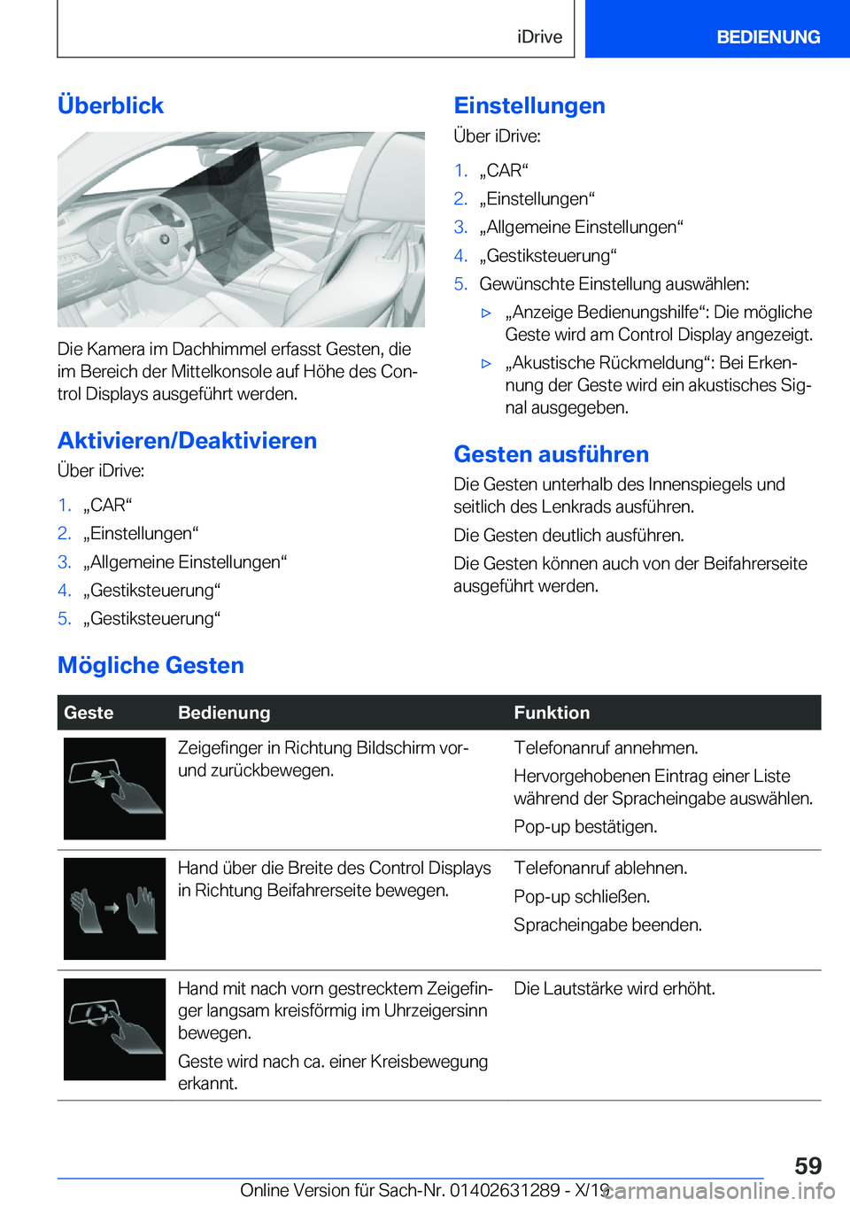 BMW M8 2020  Betriebsanleitungen (in German) �