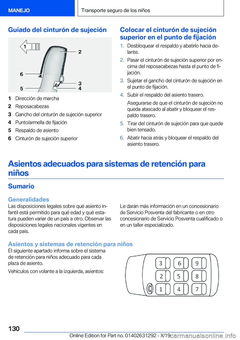 BMW M8 2020  Manuales de Empleo (in Spanish) �G�u�i�a�d�o��d�e�l��c�i�n�t�u�r�