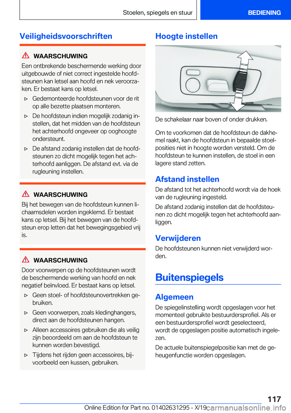BMW M8 2020  Instructieboekjes (in Dutch) �V�e�i�l�i�g�h�e�i�d�s�v�o�o�r�s�c�h�r�i�f�t�e�n
�W�A�A�R�S�C�H�U�W�I�N�G
�E�e�n��o�n�t�b�r�e�k�e�n�d�e��b�e�s�c�h�e�r�m�e�n�d�e��w�e�r�k�i�n�g��d�o�o�r
�u�i�t�g�e�b�o�u�w�d�e��o�f��n�i�e�t��c�