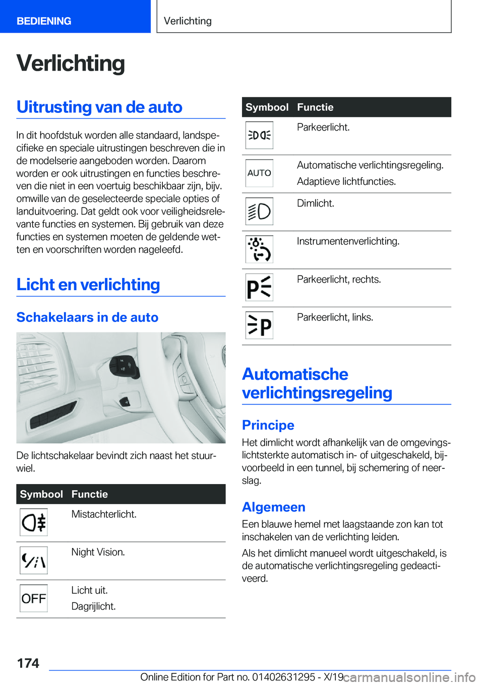 BMW M8 2020  Instructieboekjes (in Dutch) �V�e�r�l�i�c�h�t�i�n�g�U�i�t�r�u�s�t�i�n�g��v�a�n��d�e��a�u�t�o
�I�n��d�i�t��h�o�o�f�d�s�t�u�k��w�o�r�d�e�n��a�l�l�e��s�t�a�n�d�a�a�r�d�,��l�a�n�d�s�p�ej�c�i�f�i�e�k�e��e�n��s�p�e�c�i�a�l�