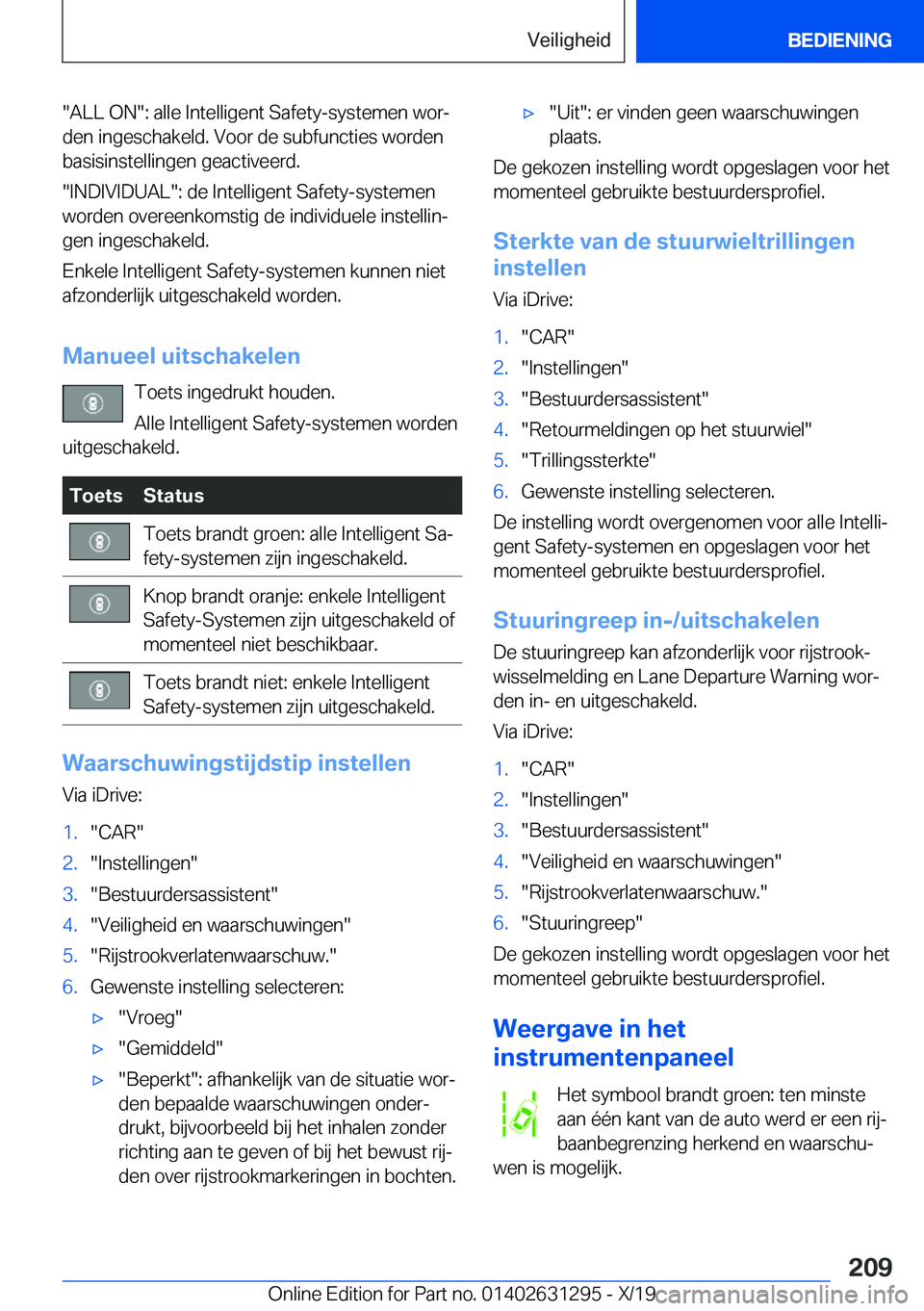 BMW M8 2020  Instructieboekjes (in Dutch) ��A�L�L��O�N��:��a�l�l�e��I�n�t�e�l�l�i�g�e�n�t��S�a�f�e�t�y�-�s�y�s�t�e�m�e�n��w�o�rj�d�e�n��i�n�g�e�s�c�h�a�k�e�l�d�.��V�o�o�r��d�e��s�u�b�f�u�n�c�t�i�e�s��w�o�r�d�e�n�b�a�s�i�s�i�n�s�t