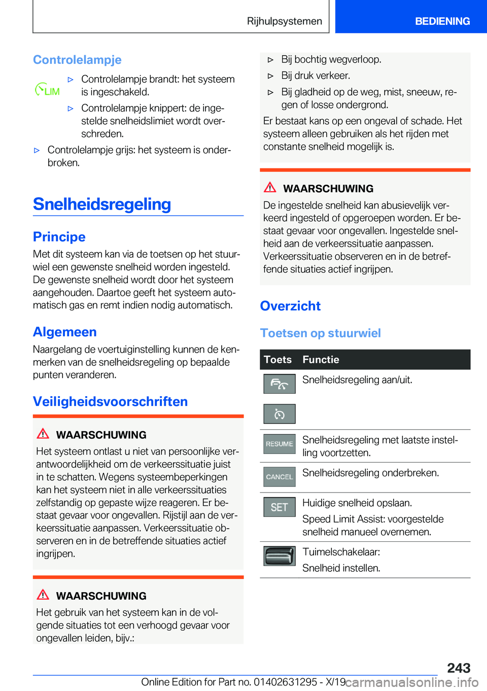 BMW M8 2020  Instructieboekjes (in Dutch) �C�o�n�t�r�o�l�e�l�a�m�p�j�e'x�C�o�n�t�r�o�l�e�l�a�m�p�j�e��b�r�a�n�d�t�:��h�e�t��s�y�s�t�e�e�m
�i�s��i�n�g�e�s�c�h�a�k�e�l�d�.'x�C�o�n�t�r�o�l�e�l�a�m�p�j�e��k�n�i�p�p�e�r�t�:��d�e��i�