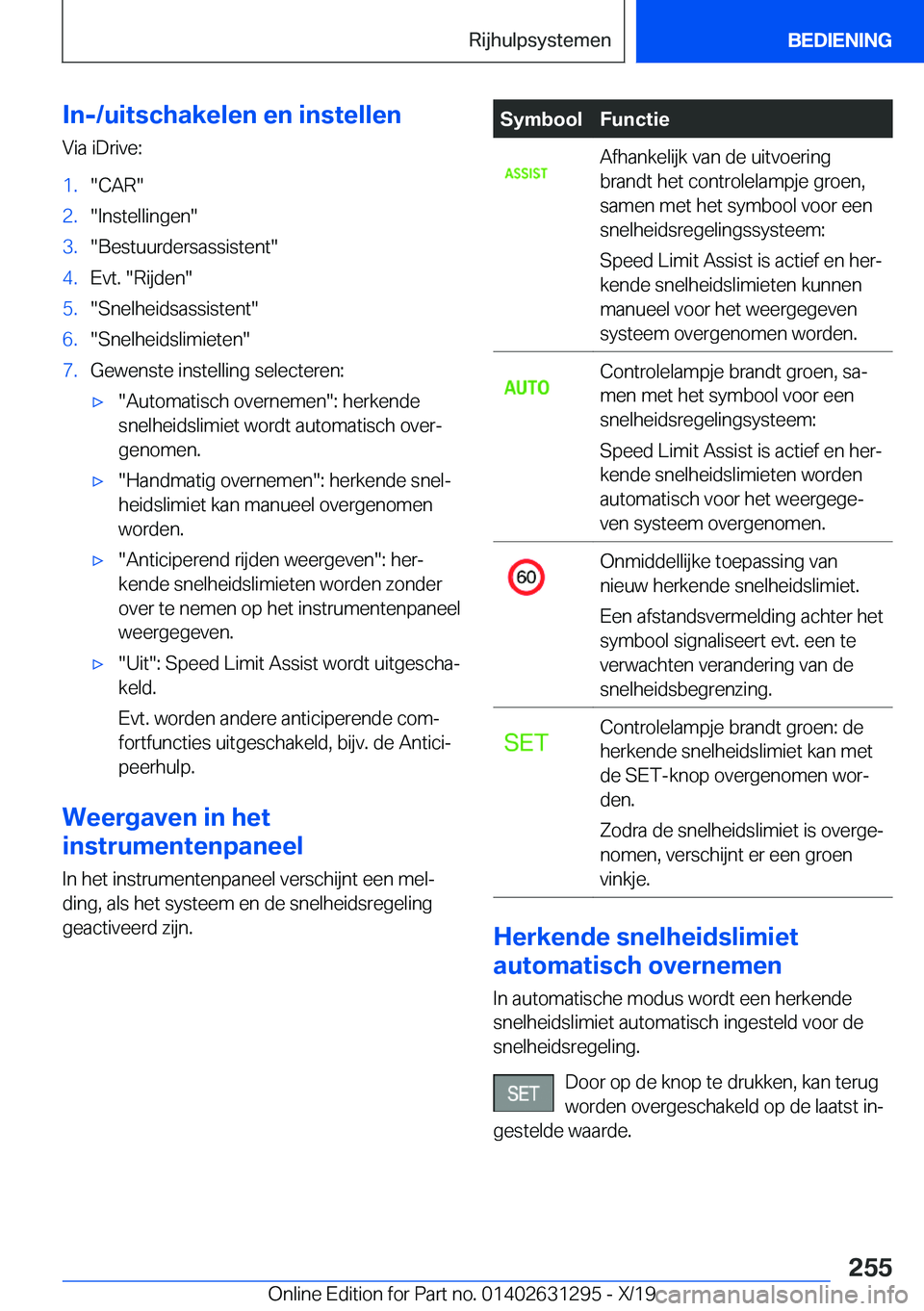 BMW M8 2020  Instructieboekjes (in Dutch) �I�n�-�/�u�i�t�s�c�h�a�k�e�l�e�n��e�n��i�n�s�t�e�l�l�e�n�V�i�a��i�D�r�i�v�e�:�1�.��C�A�R��2�.��I�n�s�t�e�l�l�i�n�g�e�n��3�.��B�e�s�t�u�u�r�d�e�r�s�a�s�s�i�s�t�e�n�t��4�.�E�v�t�.���R�i�j�d�e