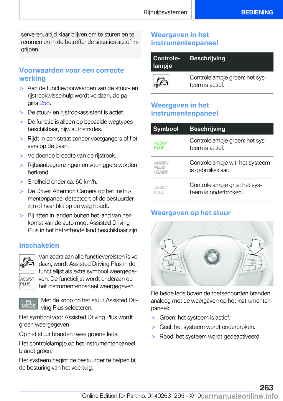 BMW M8 2020  Instructieboekjes (in Dutch) �s�e�r�v�e�r�e�n�,��a�l�t�i�j�d��k�l�a�a�r��b�l�i�j�v�e�n��o�m��t�e��s�t�u�r�e�n��e�n��t�e
�r�e�m�m�e�n��e�n��i�n��d�e��b�e�t�r�e�f�f�e�n�d�e��s�i�t�u�a�t�i�e�s��a�c�i�t�e�f��i�nj �g�r