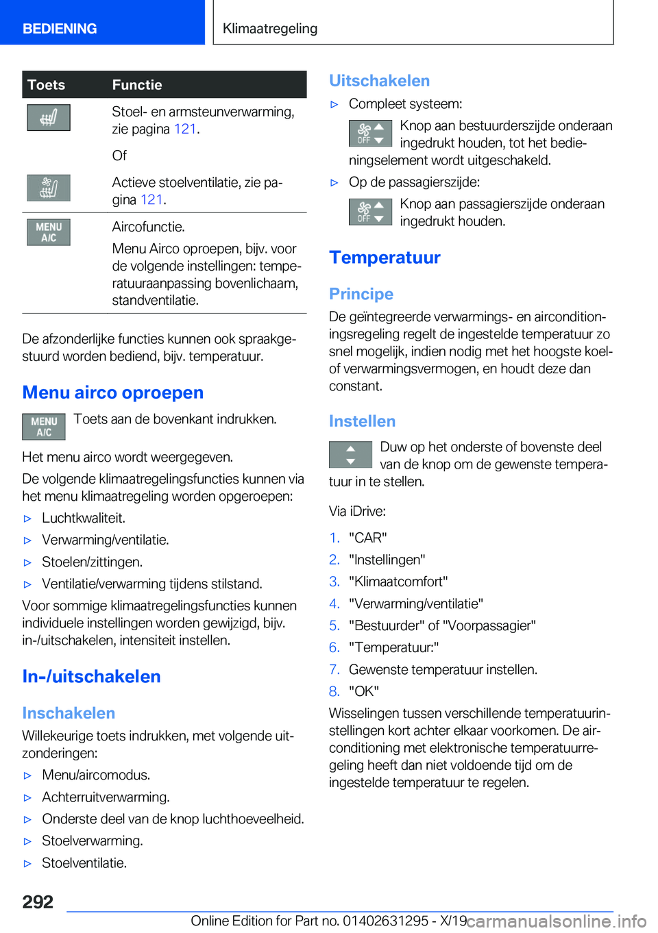 BMW M8 2020  Instructieboekjes (in Dutch) �T�o�e�t�s�F�u�n�c�t�i�e�S�t�o�e�l�-��e�n��a�r�m�s�t�e�u�n�v�e�r�w�a�r�m�i�n�g�,
�z�i�e��p�a�g�i�n�a� �1�2�1�.�O�f�A�c�t�i�e�v�e��s�t�o�e�l�v�e�n�t�i�l�a�t�i�e�,��z�i�e��p�aj
�g�i�n�a� �1�2�1