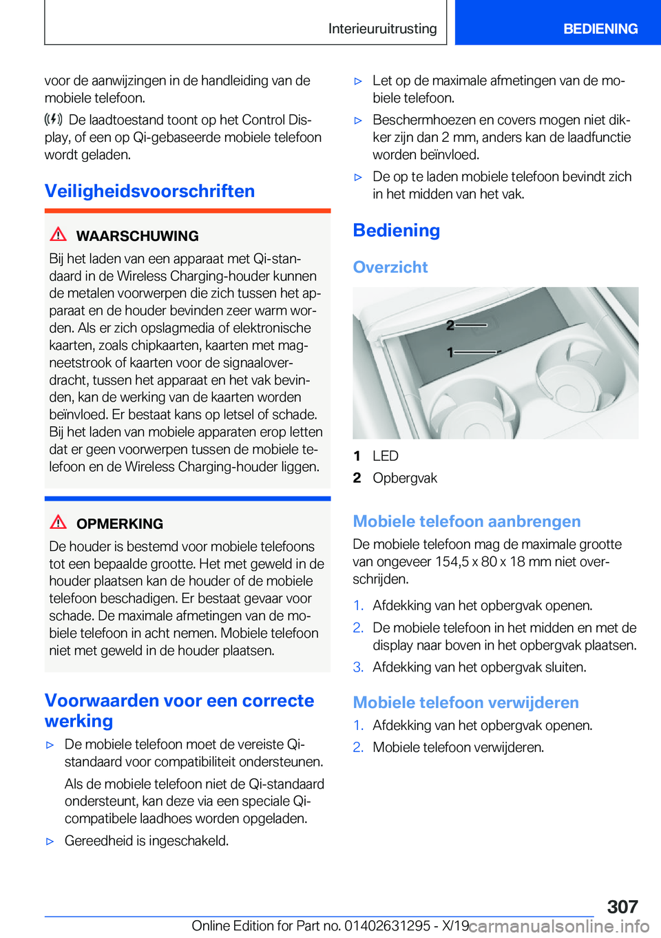 BMW M8 2020  Instructieboekjes (in Dutch) �v�o�o�r��d�e��a�a�n�w�i�j�z�i�n�g�e�n��i�n��d�e��h�a�n�d�l�e�i�d�i�n�g��v�a�n��d�e
�m�o�b�i�e�l�e��t�e�l�e�f�o�o�n�.
���D�e��l�a�a�d�t�o�e�s�t�a�n�d��t�o�o�n�t��o�p��h�e�t��C�o�n�t�r�o