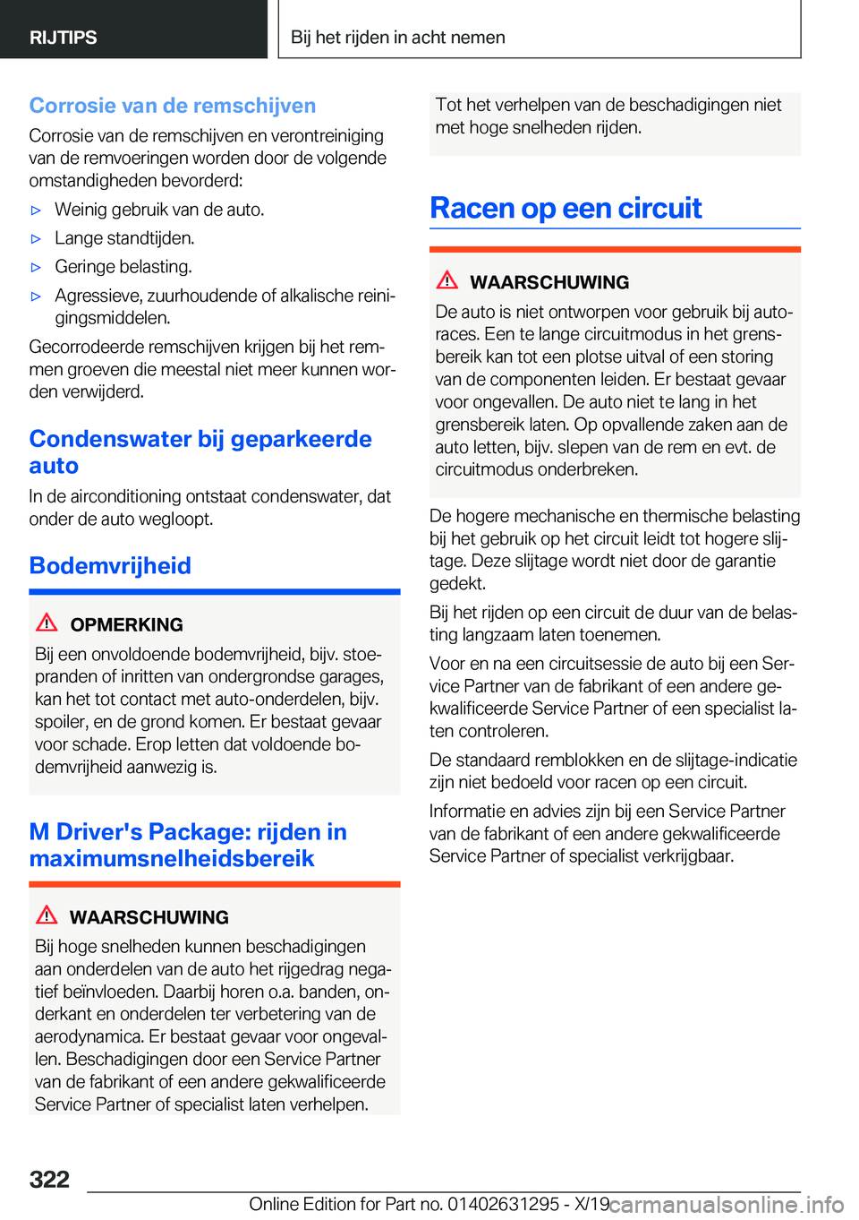 BMW M8 2020  Instructieboekjes (in Dutch) �C�o�r�r�o�s�i�e��v�a�n��d�e��r�e�m�s�c�h�i�j�v�e�n
�C�o�r�r�o�s�i�e��v�a�n��d�e��r�e�m�s�c�h�i�j�v�e�n��e�n��v�e�r�o�n�t�r�e�i�n�i�g�i�n�g �v�a�n��d�e��r�e�m�v�o�e�r�i�n�g�e�n��w�o�r�d�e�n
