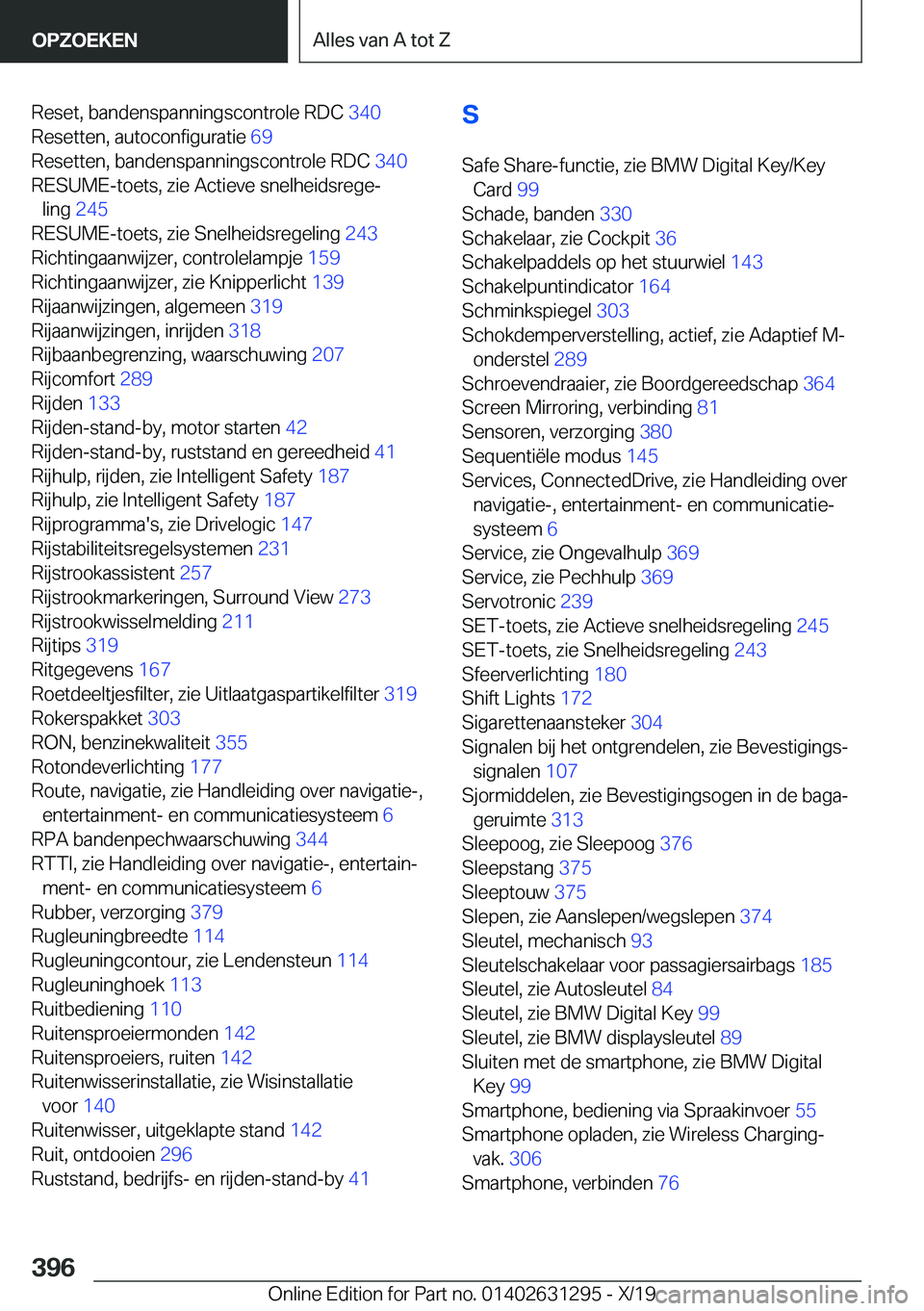 BMW M8 2020  Instructieboekjes (in Dutch) �R�e�s�e�t�,��b�a�n�d�e�n�s�p�a�n�n�i�n�g�s�c�o�n�t�r�o�l�e��R�D�C��3�4�0�
�R�e�s�e�t�t�e�n�,��a�u�t�o�c�o�n�f�i�g�u�r�a�t�i�e� �6�9�
�R�e�s�e�t�t�e�n�,��b�a�n�d�e�n�s�p�a�n�n�i�n�g�s�c�o�n�t�
