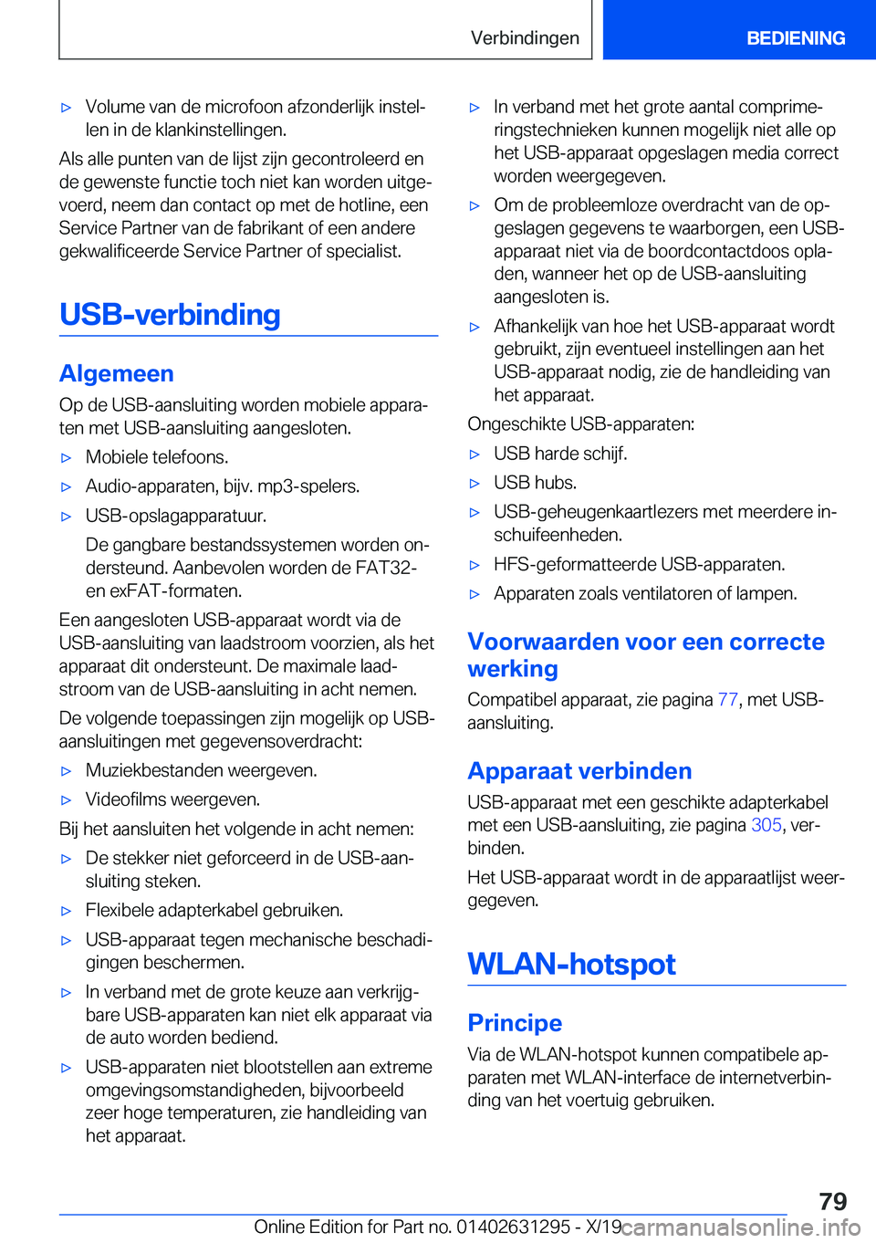 BMW M8 2020  Instructieboekjes (in Dutch) 'x�V�o�l�u�m�e��v�a�n��d�e��m�i�c�r�o�f�o�o�n��a�f�z�o�n�d�e�r�l�i�j�k��i�n�s�t�e�lj
�l�e�n��i�n��d�e��k�l�a�n�k�i�n�s�t�e�l�l�i�n�g�e�n�.
�A�l�s��a�l�l�e��p�u�n�t�e�n��v�a�n��d�e��l
