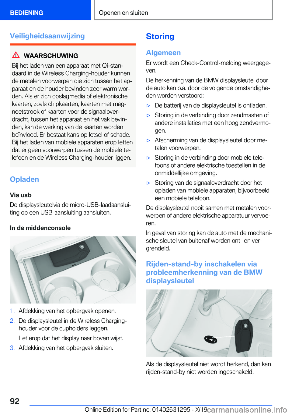 BMW M8 2020  Instructieboekjes (in Dutch) �V�e�i�l�i�g�h�e�i�d�s�a�a�n�w�i�j�z�i�n�g
�W�A�A�R�S�C�H�U�W�I�N�G
�B�i�j��h�e�t��l�a�d�e�n��v�a�n��e�e�n��a�p�p�a�r�a�a�t��m�e�t��Q�i�-�s�t�a�nj
�d�a�a�r�d��i�n��d�e��W�i�r�e�l�e�s�s��C�