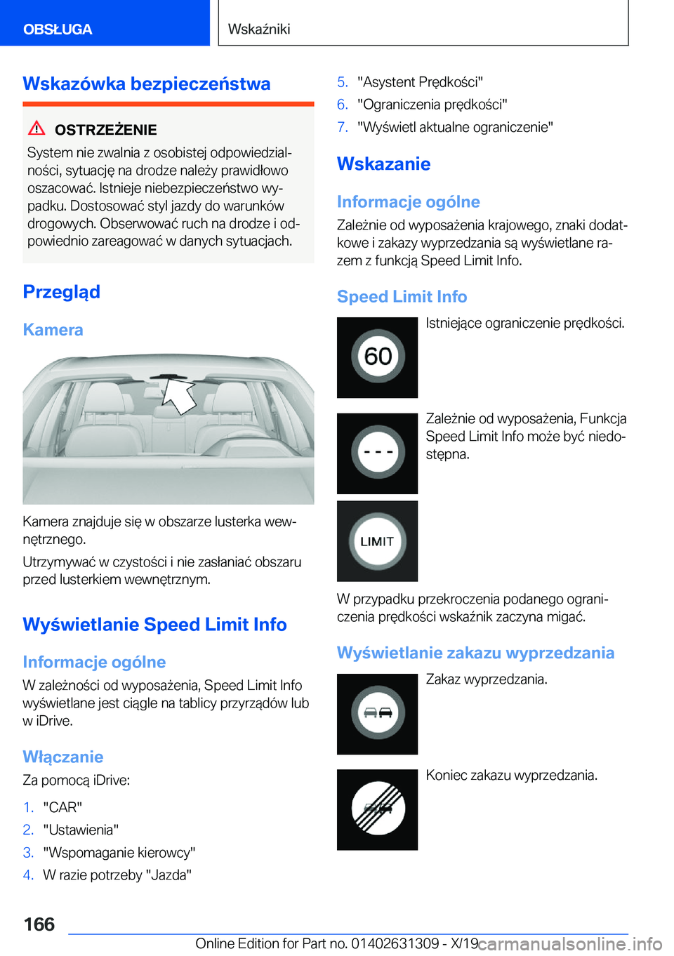BMW M8 2020  Instrukcja obsługi (in Polish) �W�s�k�a�z�