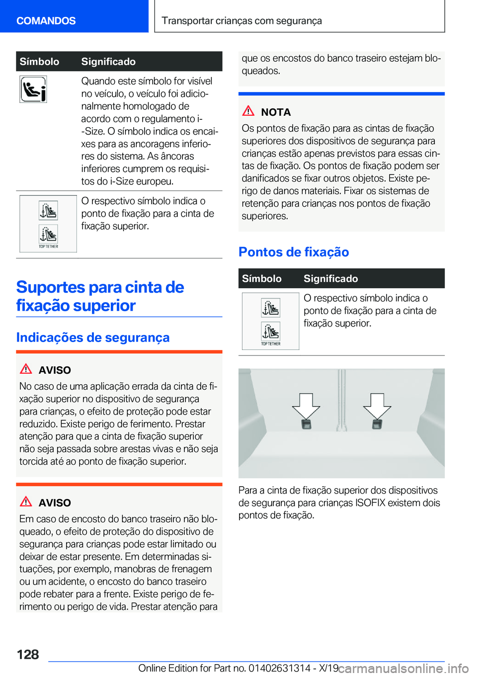 BMW M8 2020  Manual do condutor (in Portuguese) �S�