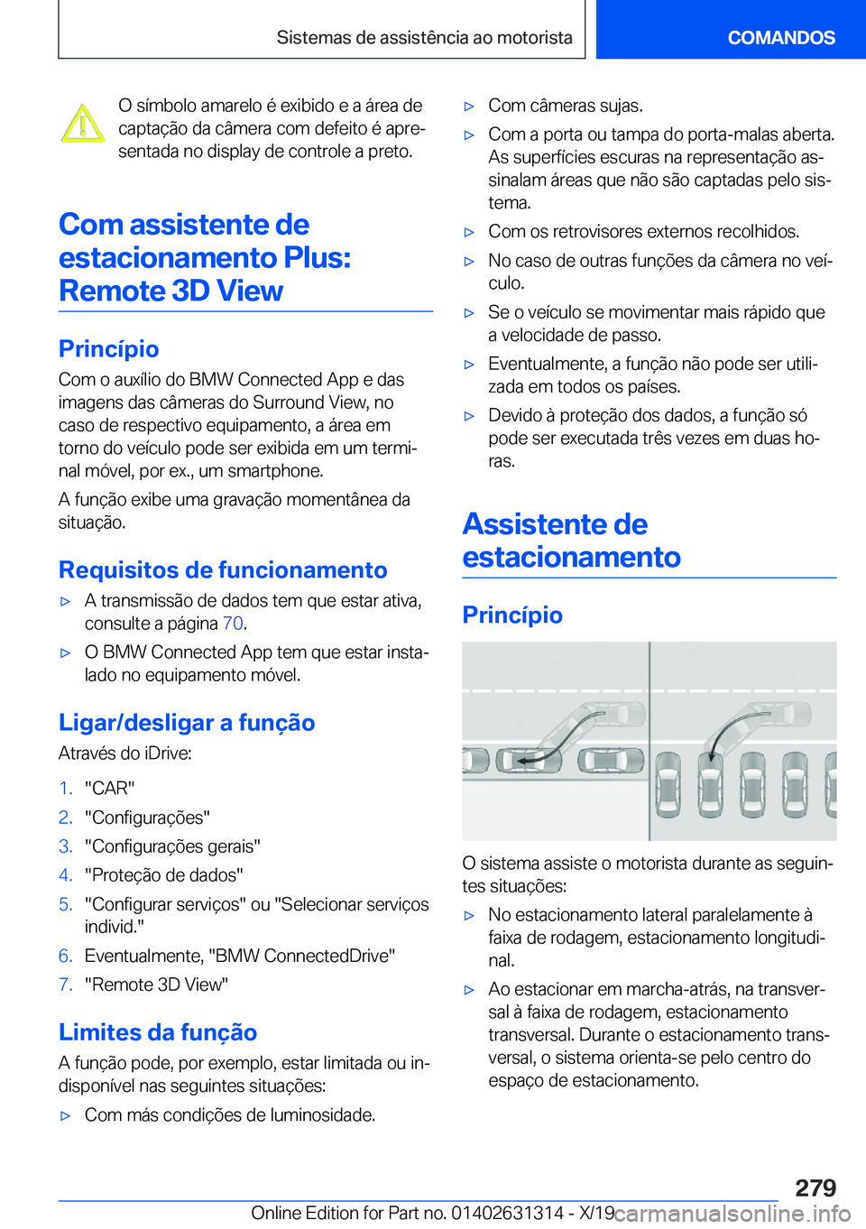 BMW M8 2020  Manual do condutor (in Portuguese) �O��s�