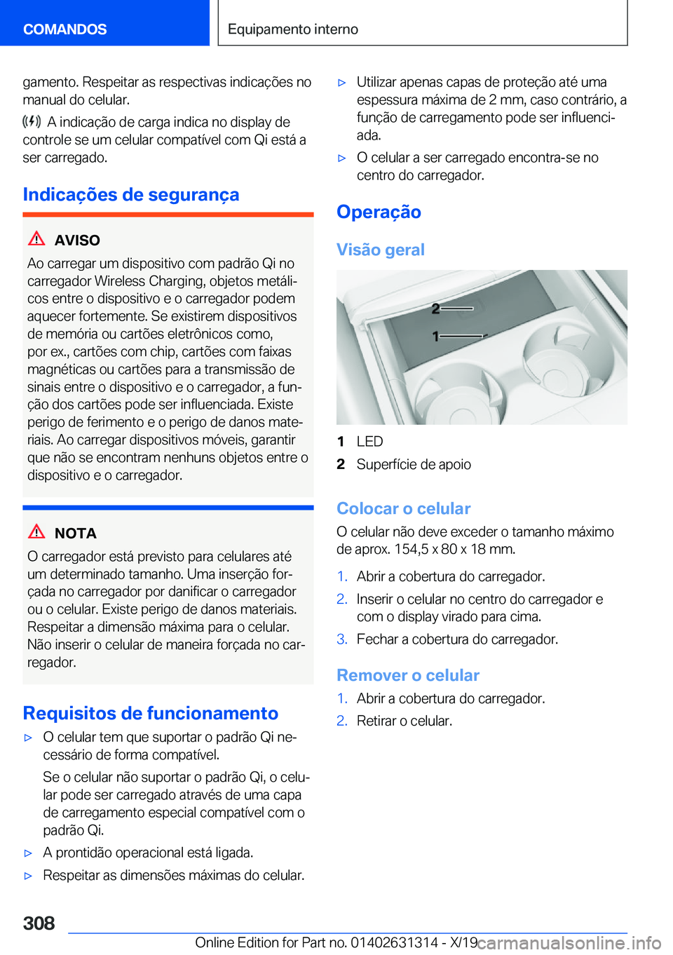 BMW M8 2020  Manual do condutor (in Portuguese) �g�a�m�e�n�t�o�.��R�e�s�p�e�i�t�a�r��a�s��r�e�s�p�e�c�t�i�v�a�s��i�n�d�i�c�a�