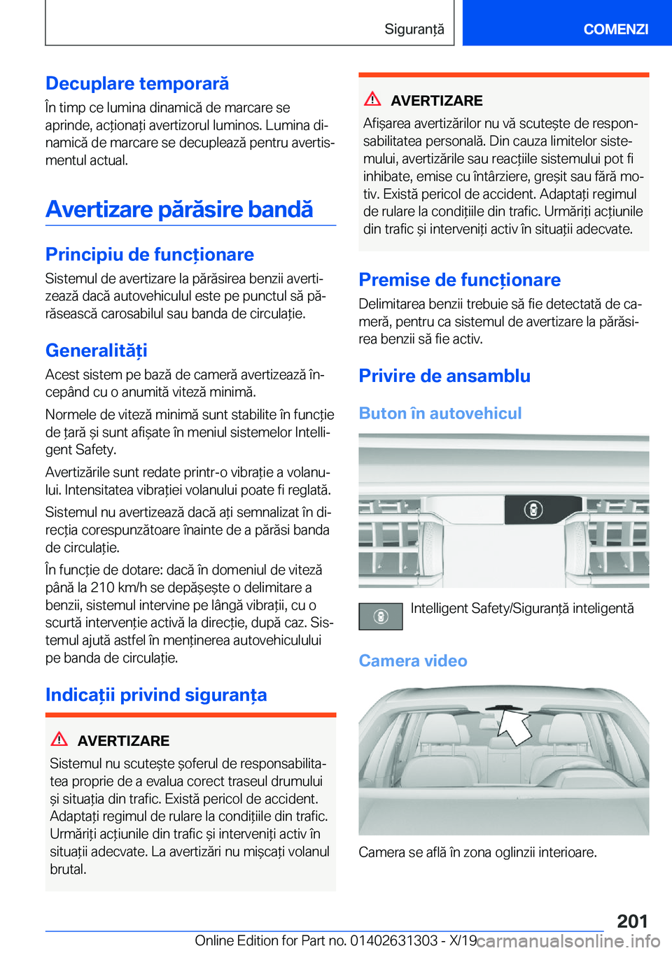 BMW M8 2020  Ghiduri De Utilizare (in Romanian) �D�e�c�u�p�l�a�r�e��t�e�m�p�o�r�a�r�