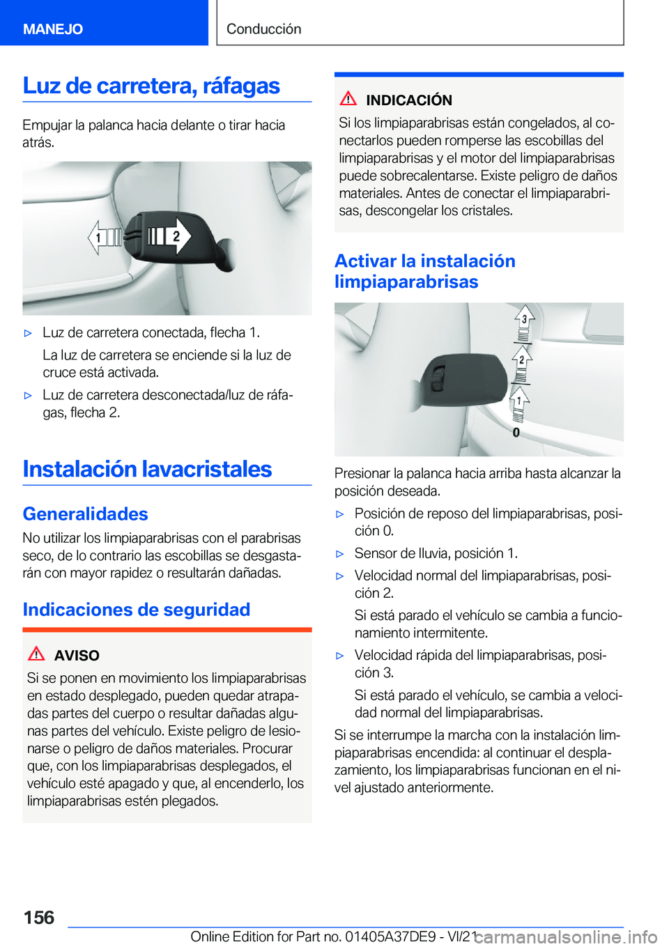 BMW M8 GRAN COUPE 2022  Manuales de Empleo (in Spanish) �L�u�z��d�e��c�a�r�r�e�t�e�r�a�,��r�