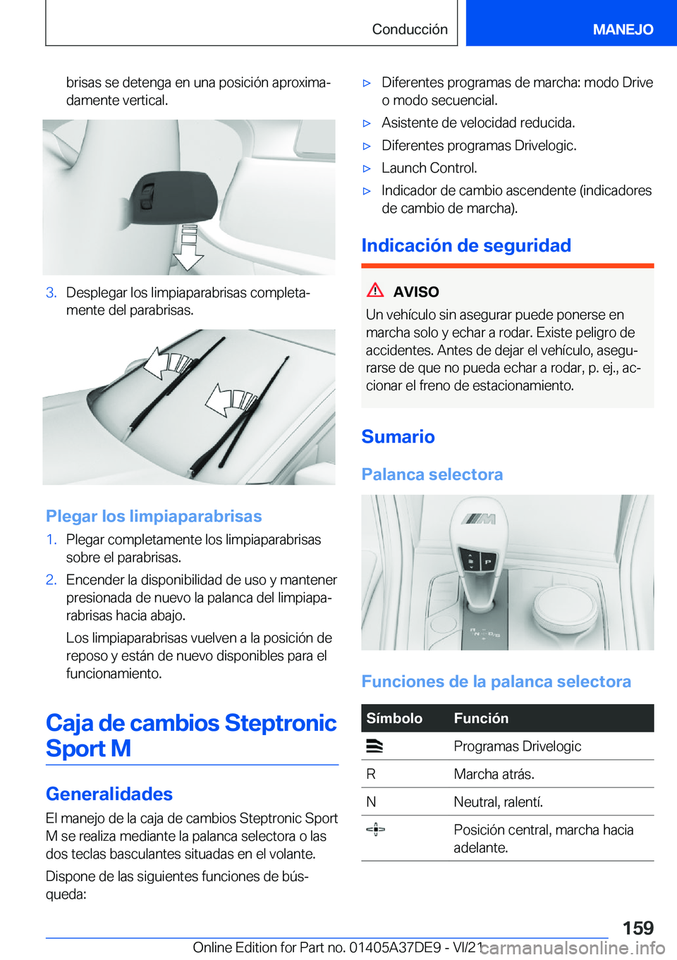 BMW M8 GRAN COUPE 2022  Manuales de Empleo (in Spanish) �b�r�i�s�a�s��s�e��d�e�t�e�n�g�a��e�n��u�n�a��p�o�s�i�c�i�