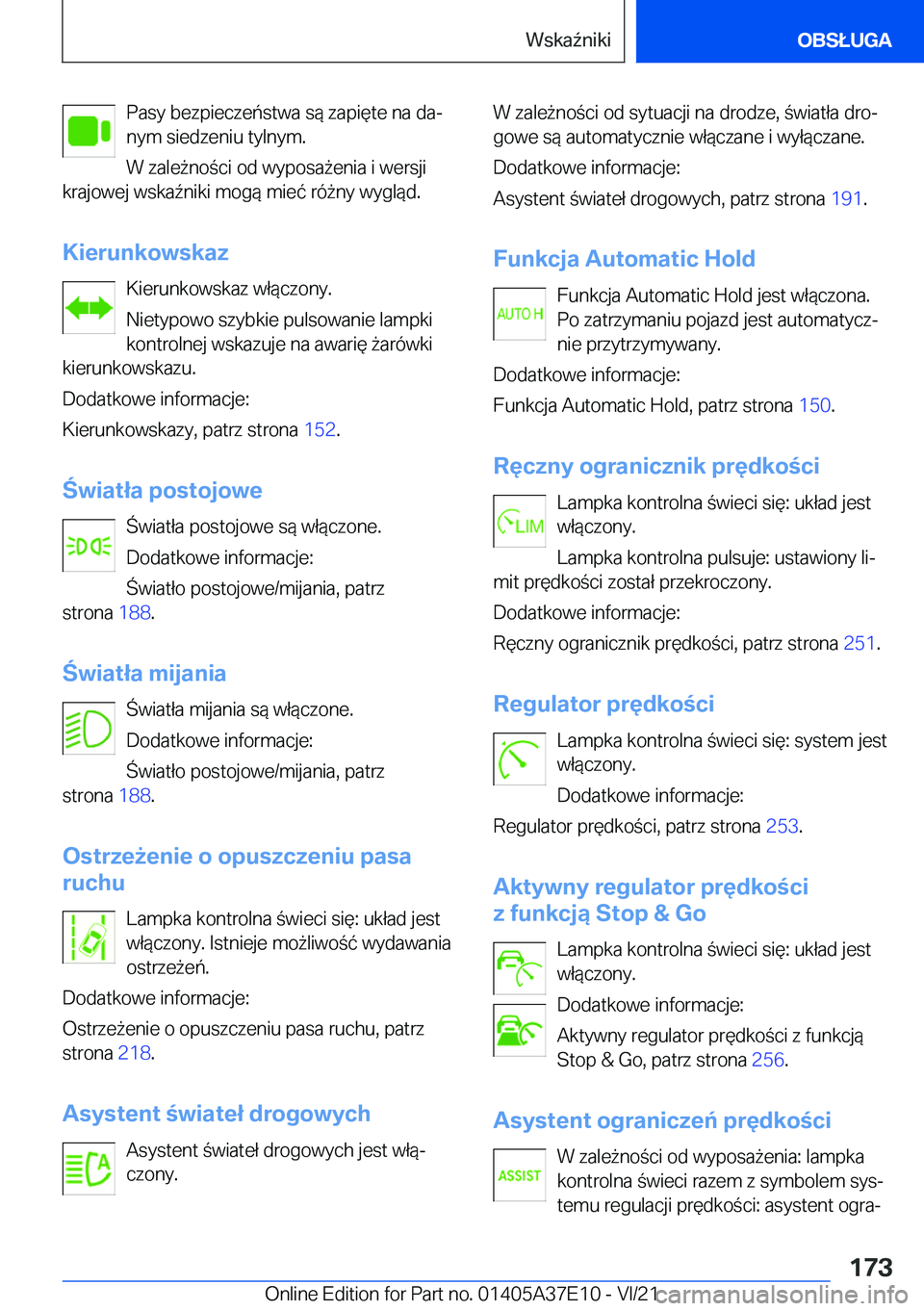 BMW M8 GRAN COUPE 2022  Instrukcja obsługi (in Polish) �P�a�s�y��b�e�z�p�i�e�c�z�e�