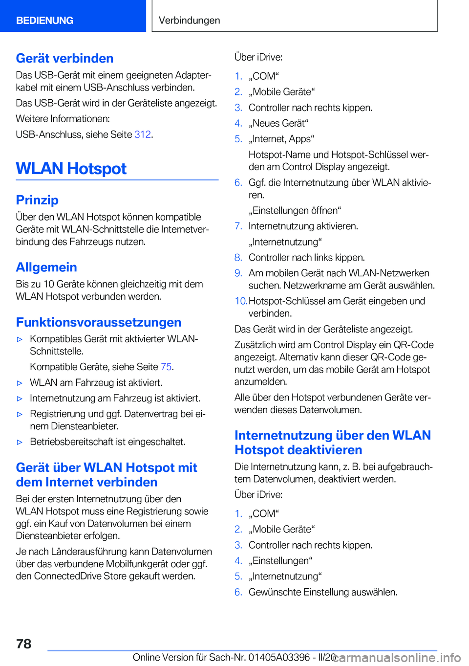 BMW M8 GRAN COUPE 2020  Betriebsanleitungen (in German) �G�e�r�