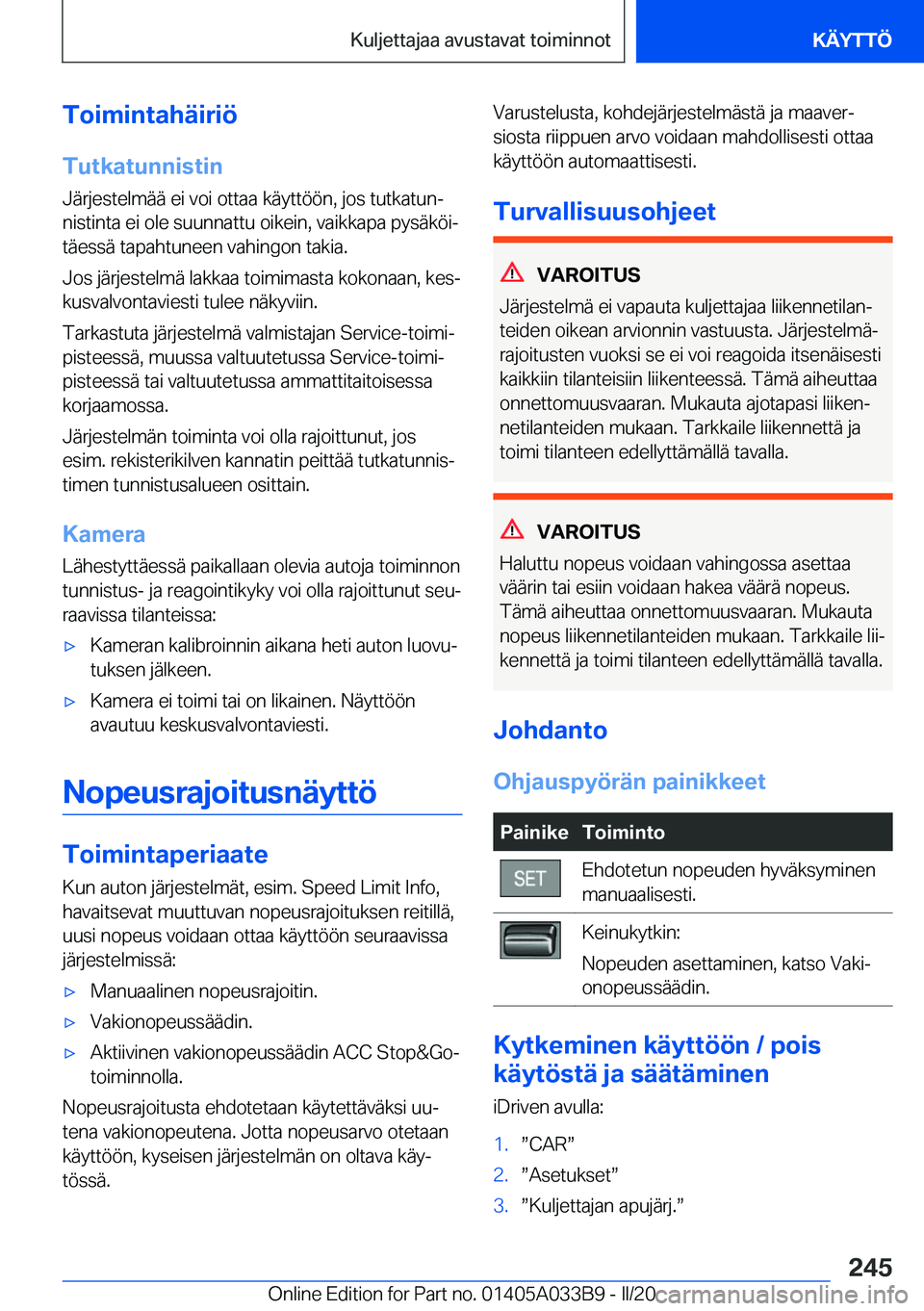 BMW M8 GRAN COUPE 2020  Omistajan Käsikirja (in Finnish) �T�o�i�m�i�n�t�a�h�