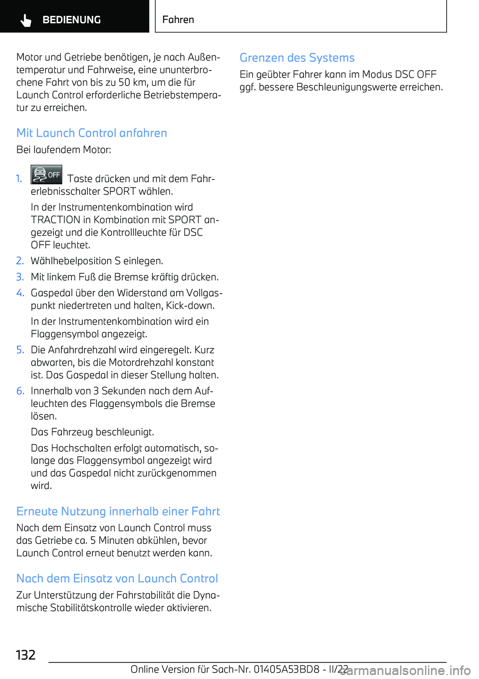 BMW X1 2022  Betriebsanleitungen (in German) Motor und Getriebe ben