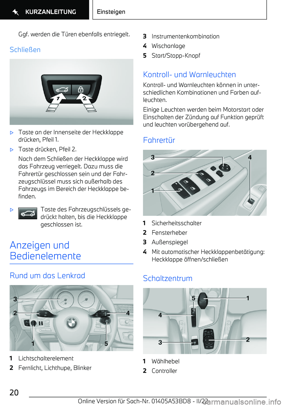 BMW X1 2022  Betriebsanleitungen (in German) Ggf. werden die T