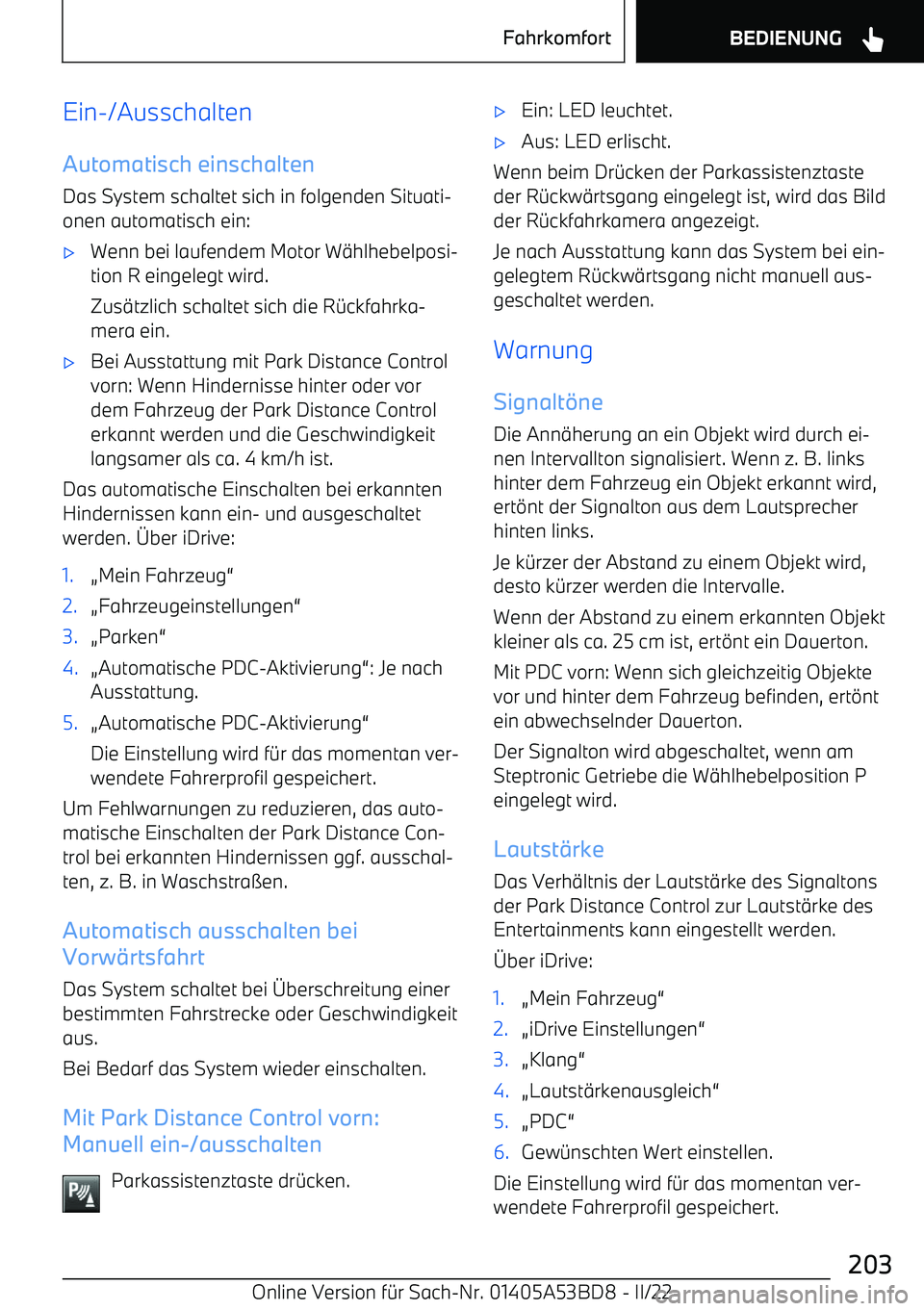 BMW X1 2022  Betriebsanleitungen (in German) Ein