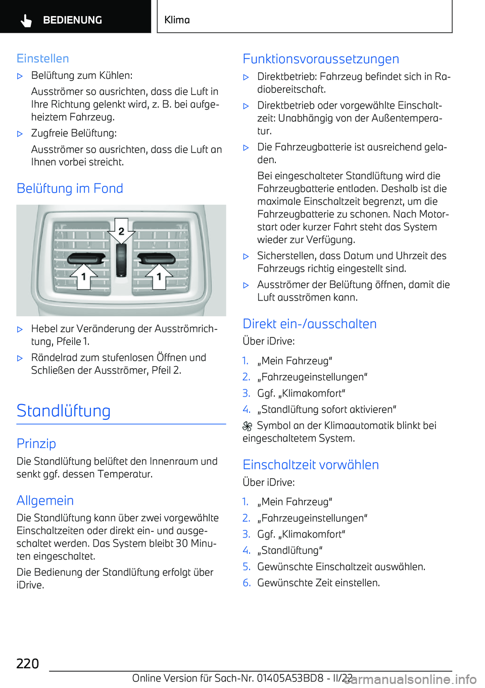 BMW X1 2022  Betriebsanleitungen (in German) Einstellen