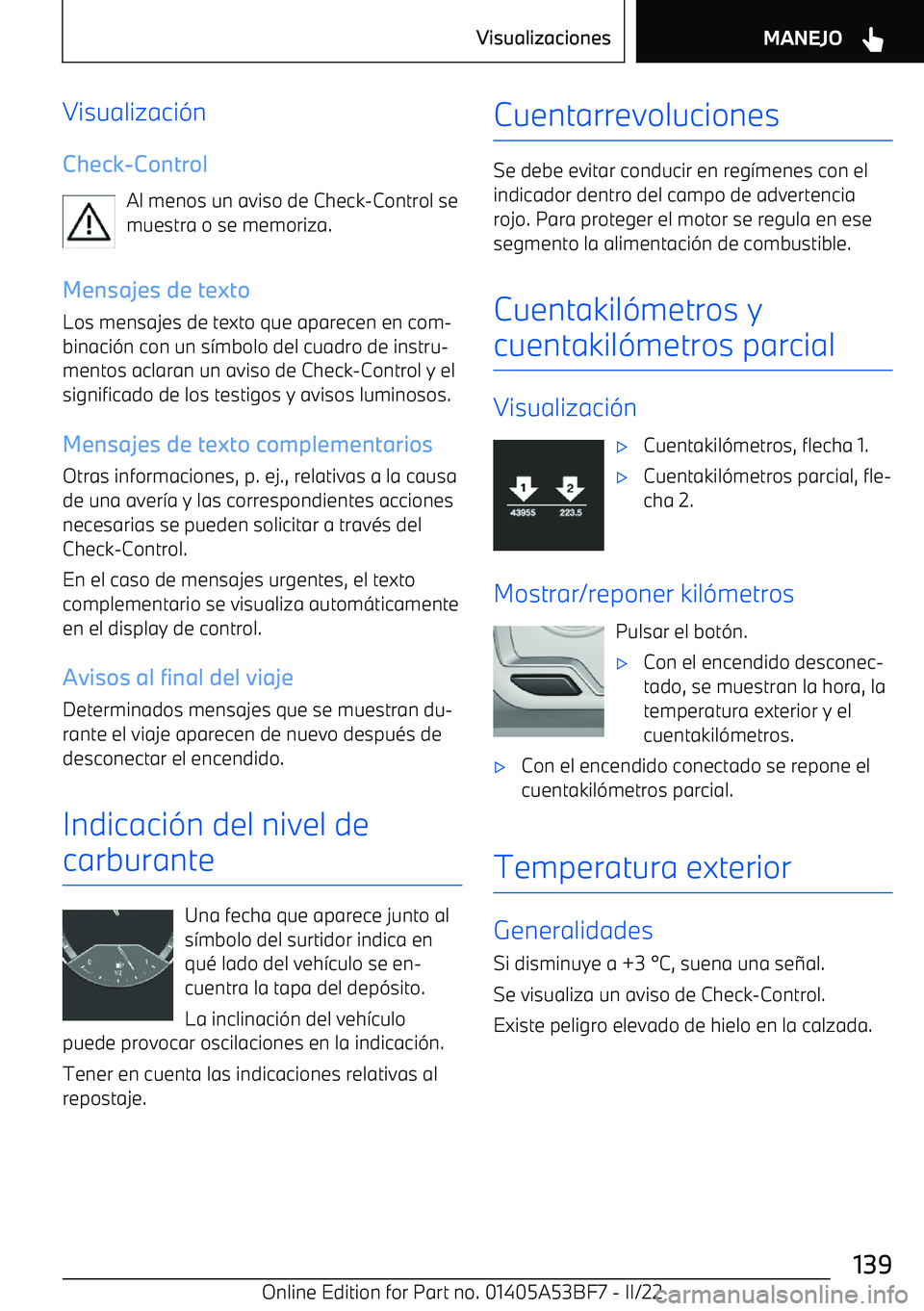 BMW X1 2022  Manuales de Empleo (in Spanish) Visualizaci
