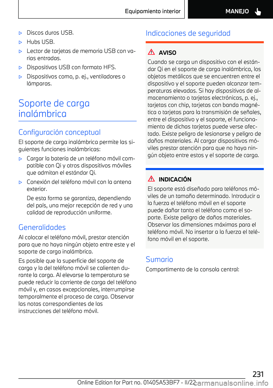 BMW X1 2022  Manuales de Empleo (in Spanish) 